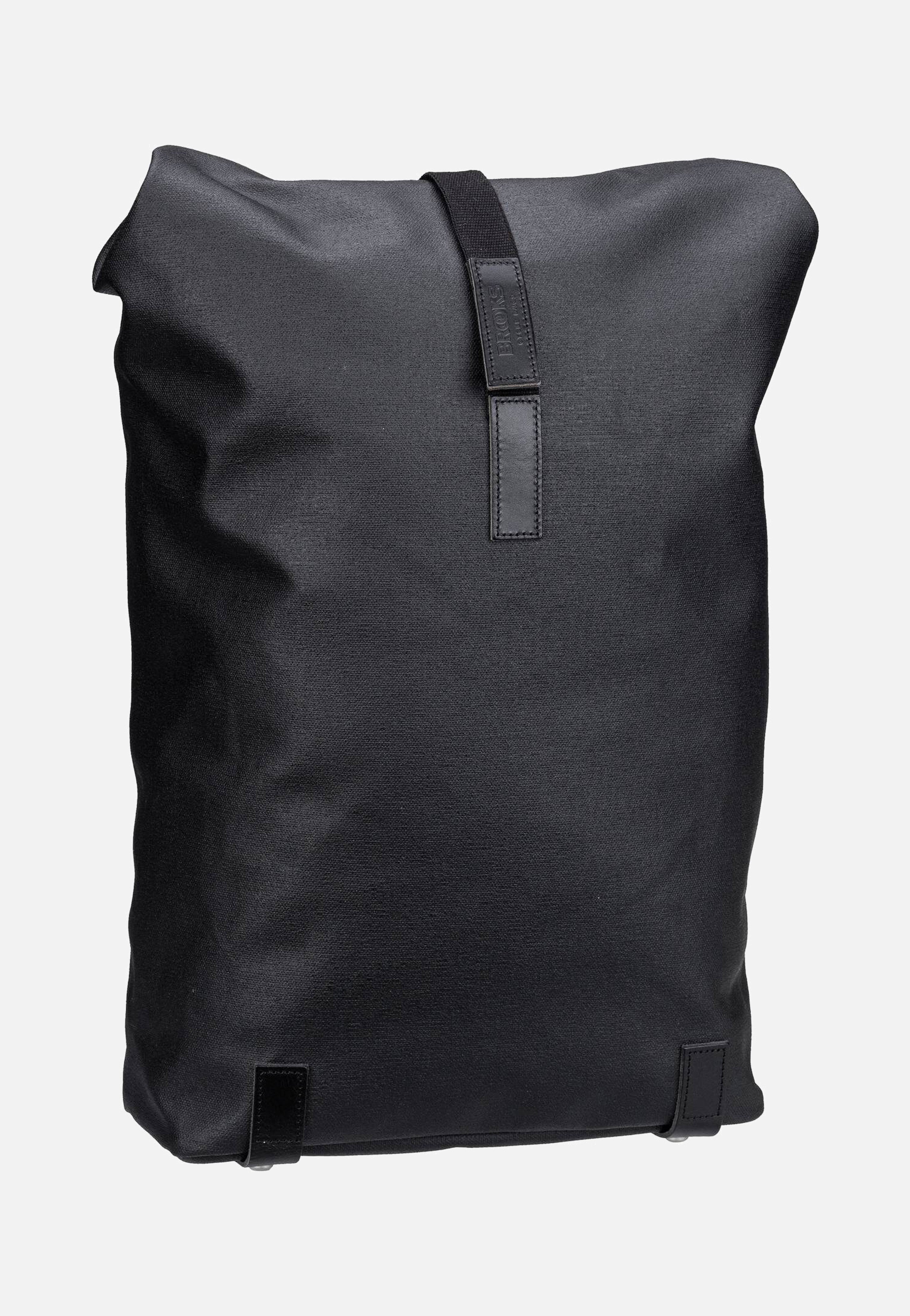 Brooks England Pickwick Cotton Canvas 26 L Black Rolltop Backpack