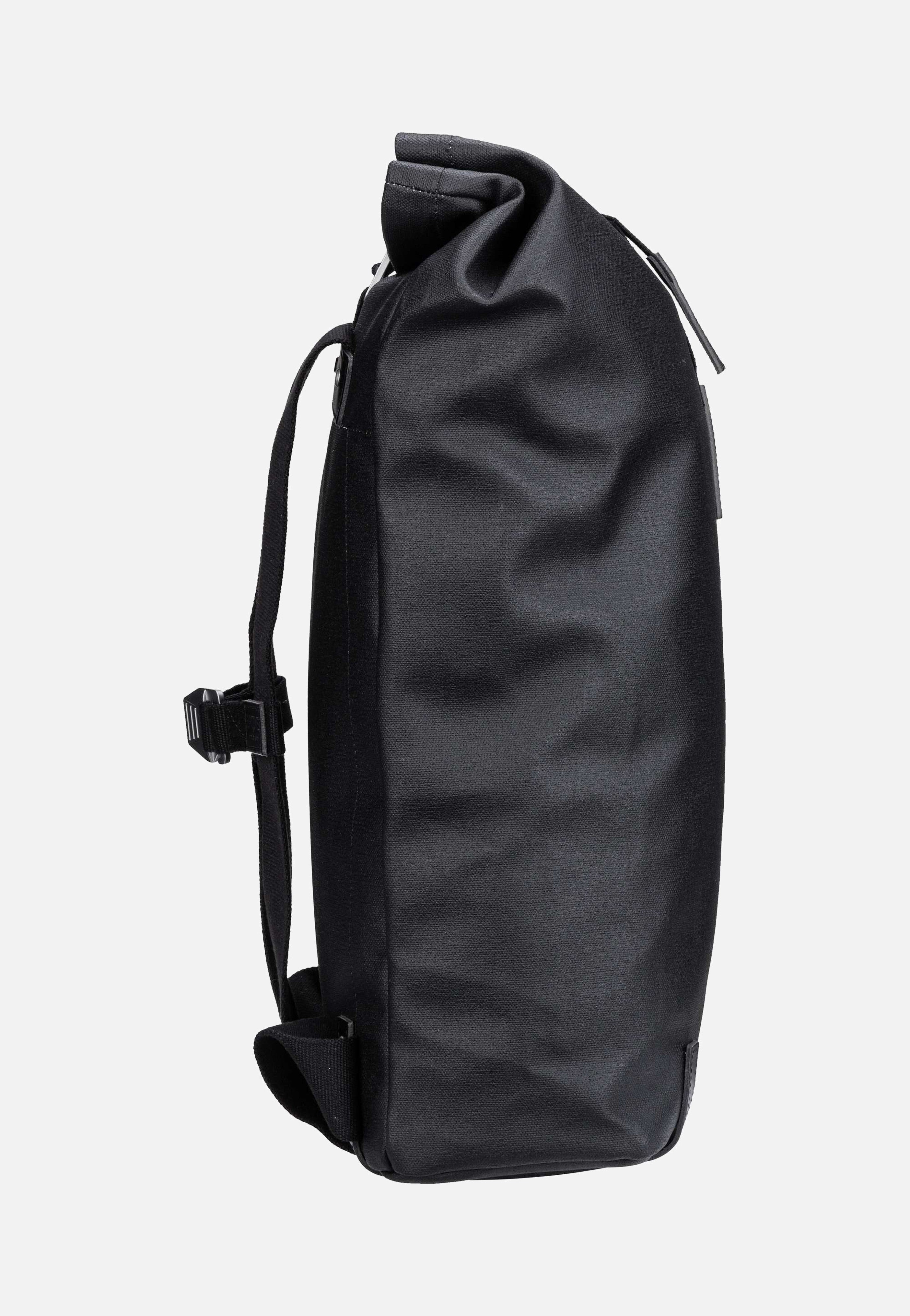 Brooks England Pickwick Cotton Canvas 26 L Black Rolltop Backpack