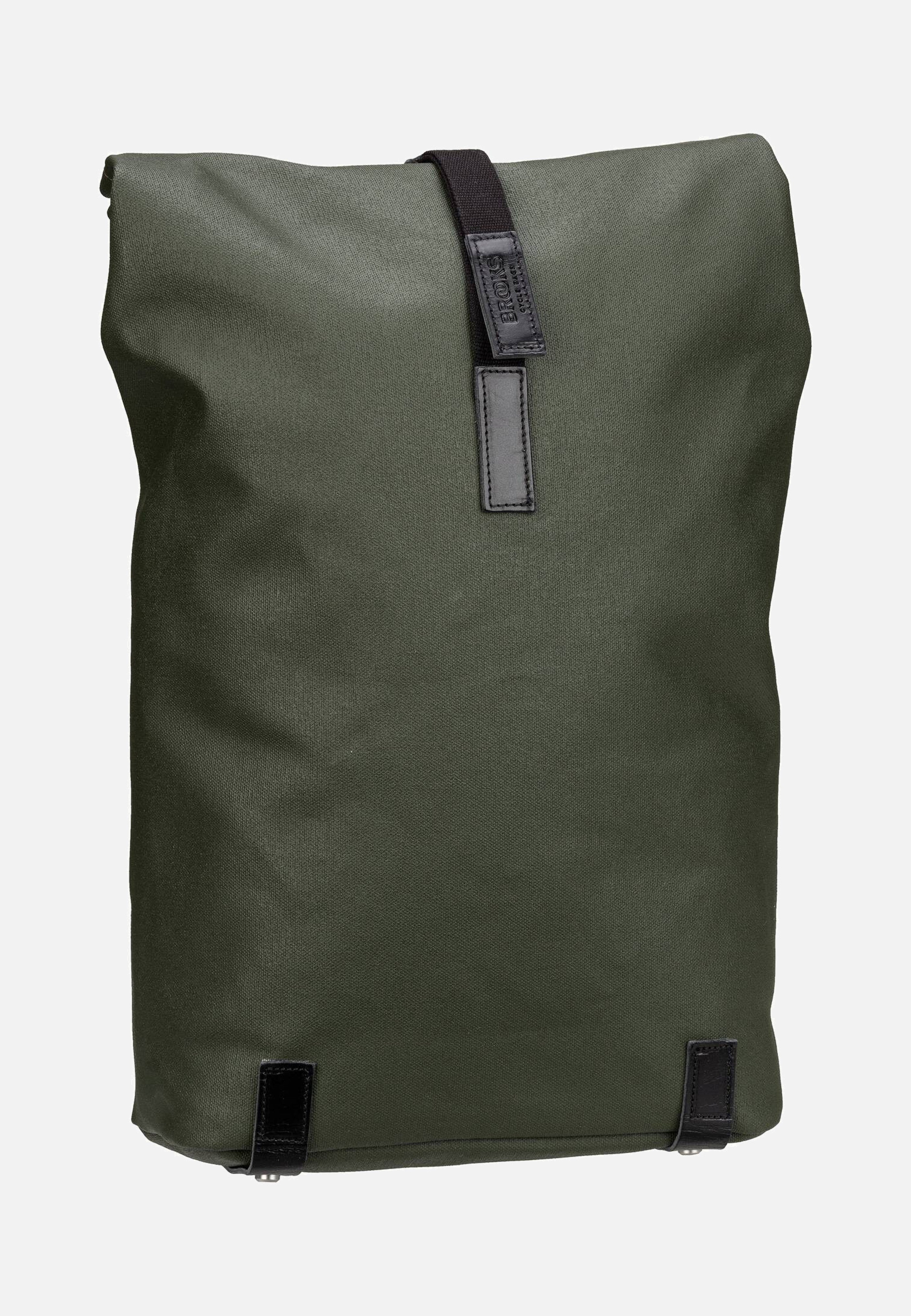 Brooks England - Pickwick Cotton Canvas 26 L Forest - Rolltop Backpack | Neutral-Image