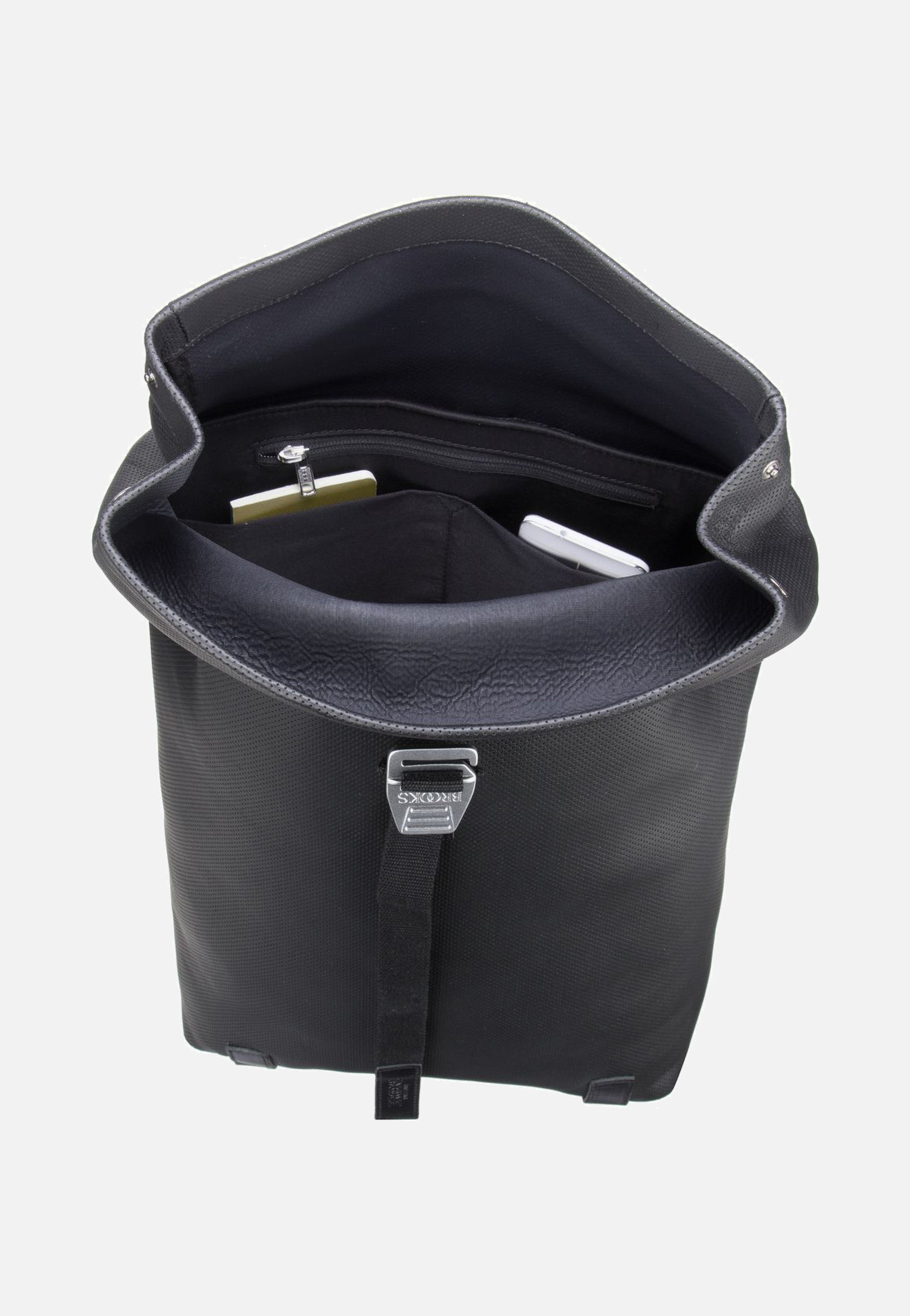 Brooks England Pickwick Reflective Leather Black - Rolltop
