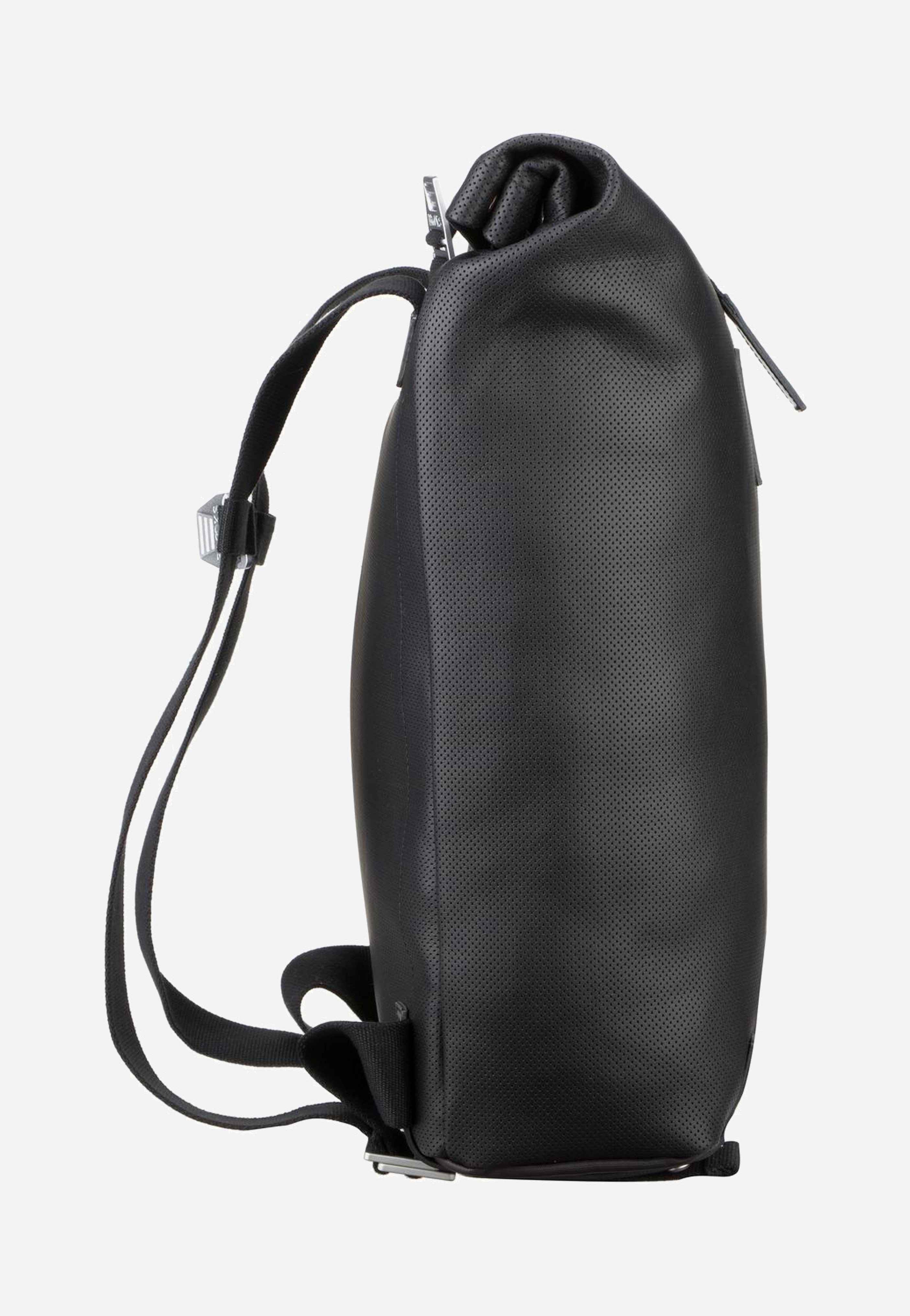 Brooks England - Pickwick Reflective Leather Black - Rolltop Backpack | Neutral-Image