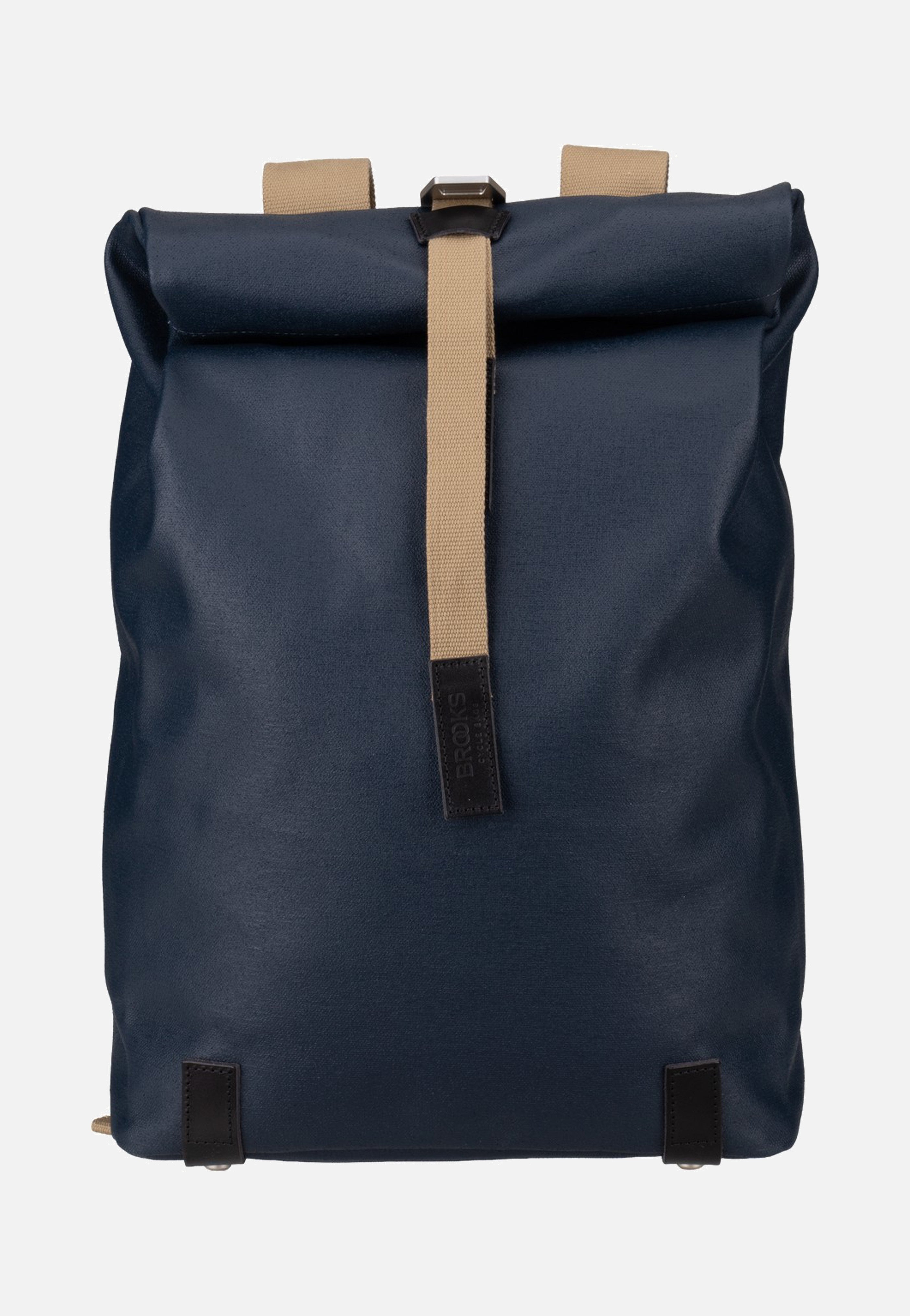 Brooks England Pickwick Cotton Canvas 26 L Dark Blue Rolltop Backpack
