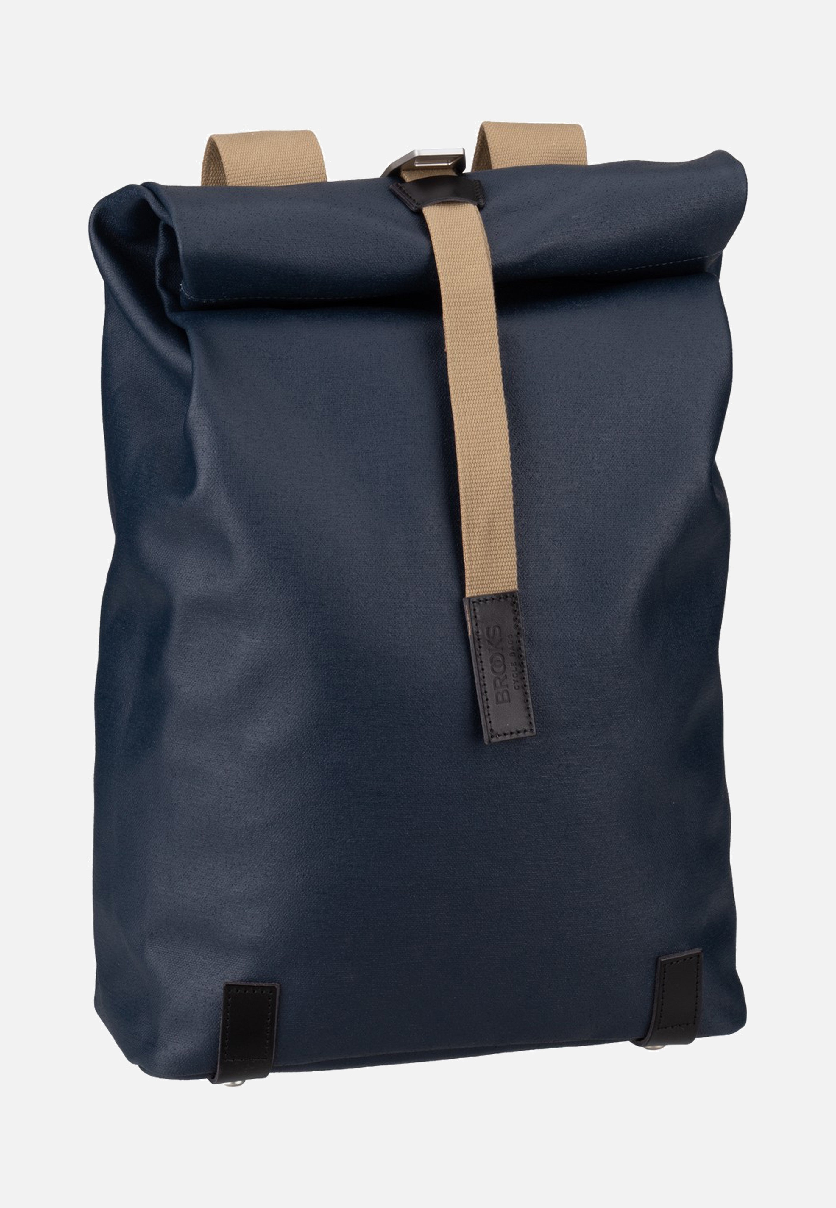 Brooks England Pickwick Cotton Canvas 26 L Dark Blue Rolltop Backpack