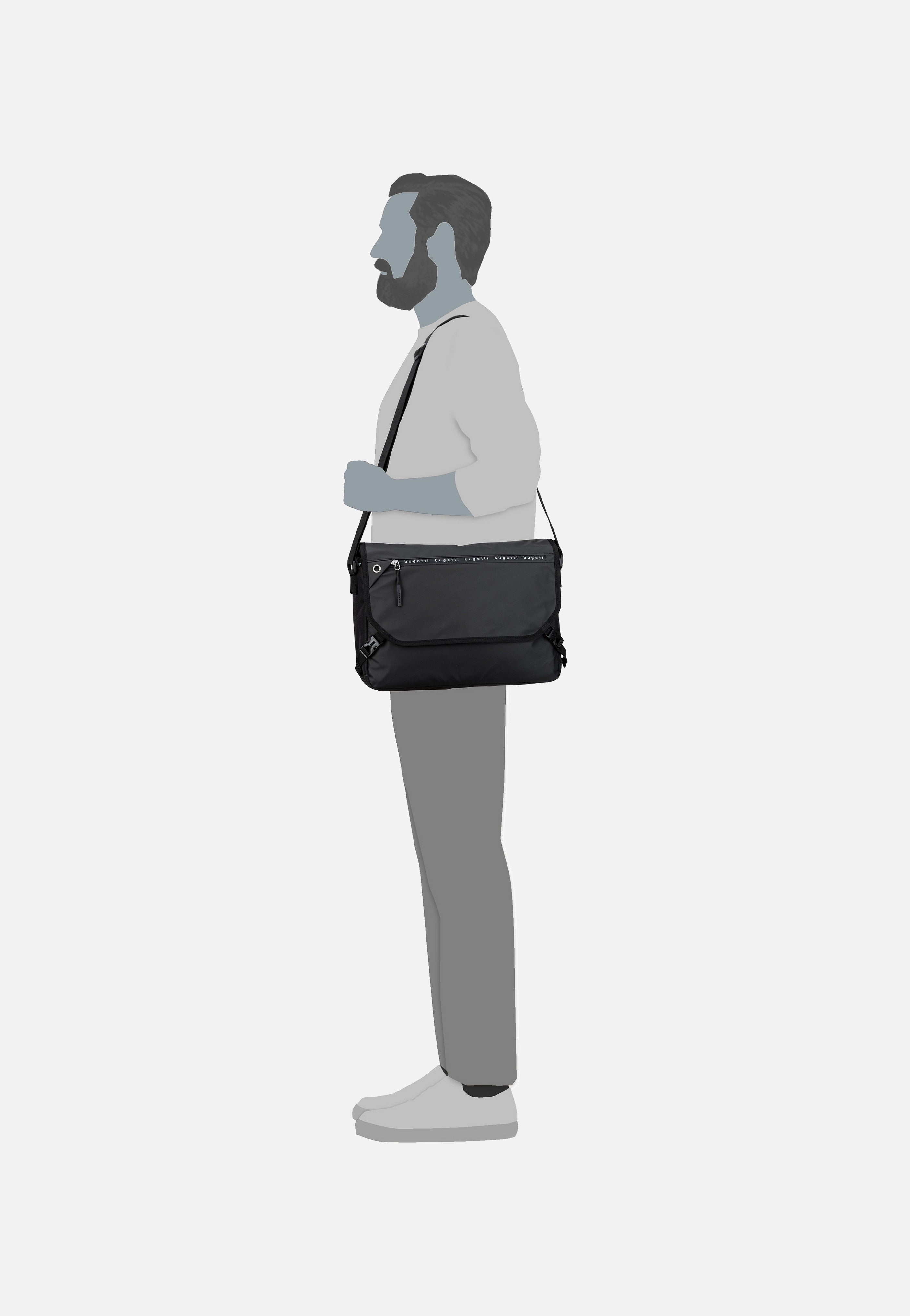 Bugatti - Blanc DeLight Bag Schwarz - Messenger Bag | Men-Image