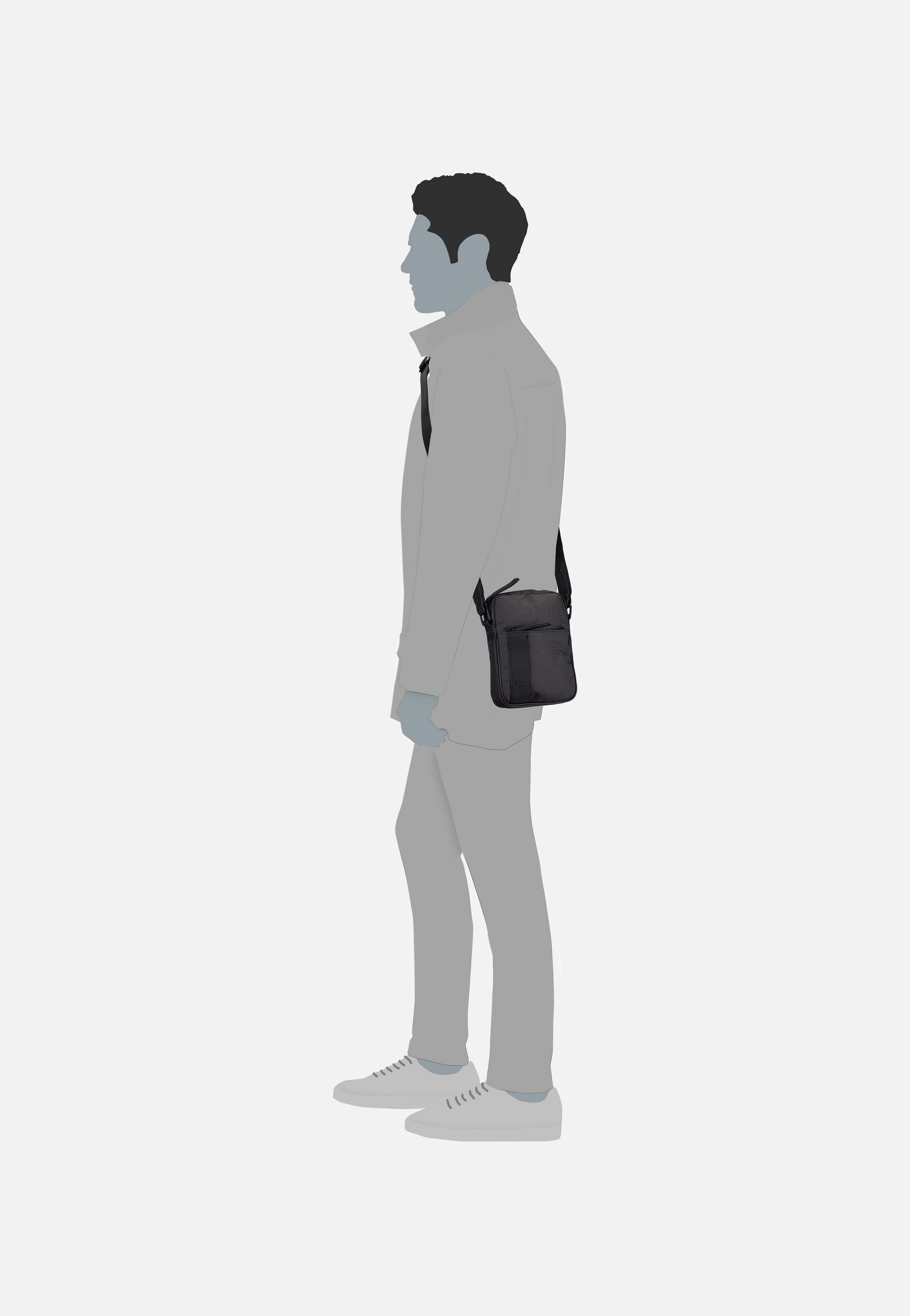 Bugatti - Domani Small 5857 Anthrazit - Crossbody Bag | Neutral-Image