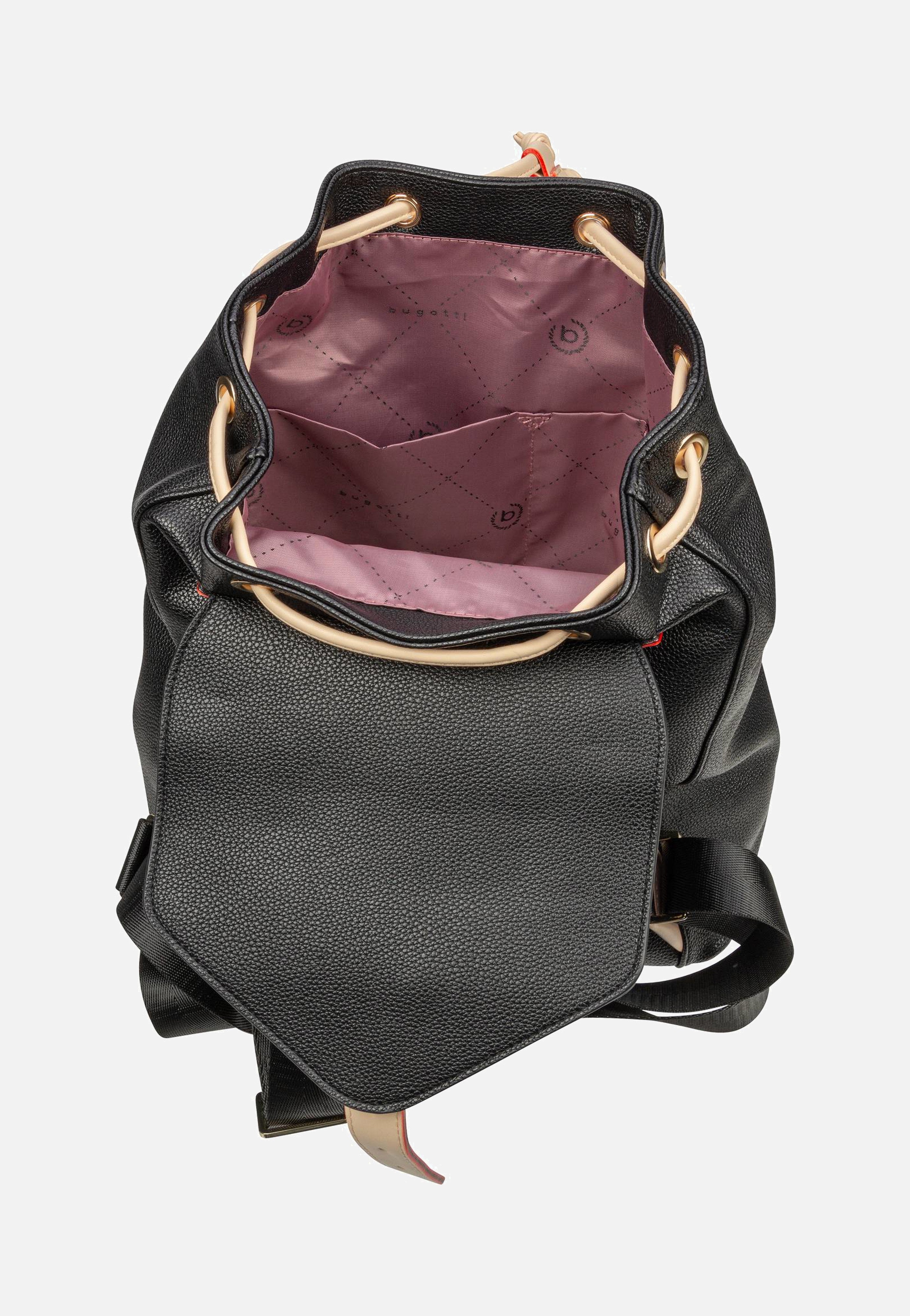 bugatti brown leather backpack Bugatti Ella Ladies Schwarz - Backpack