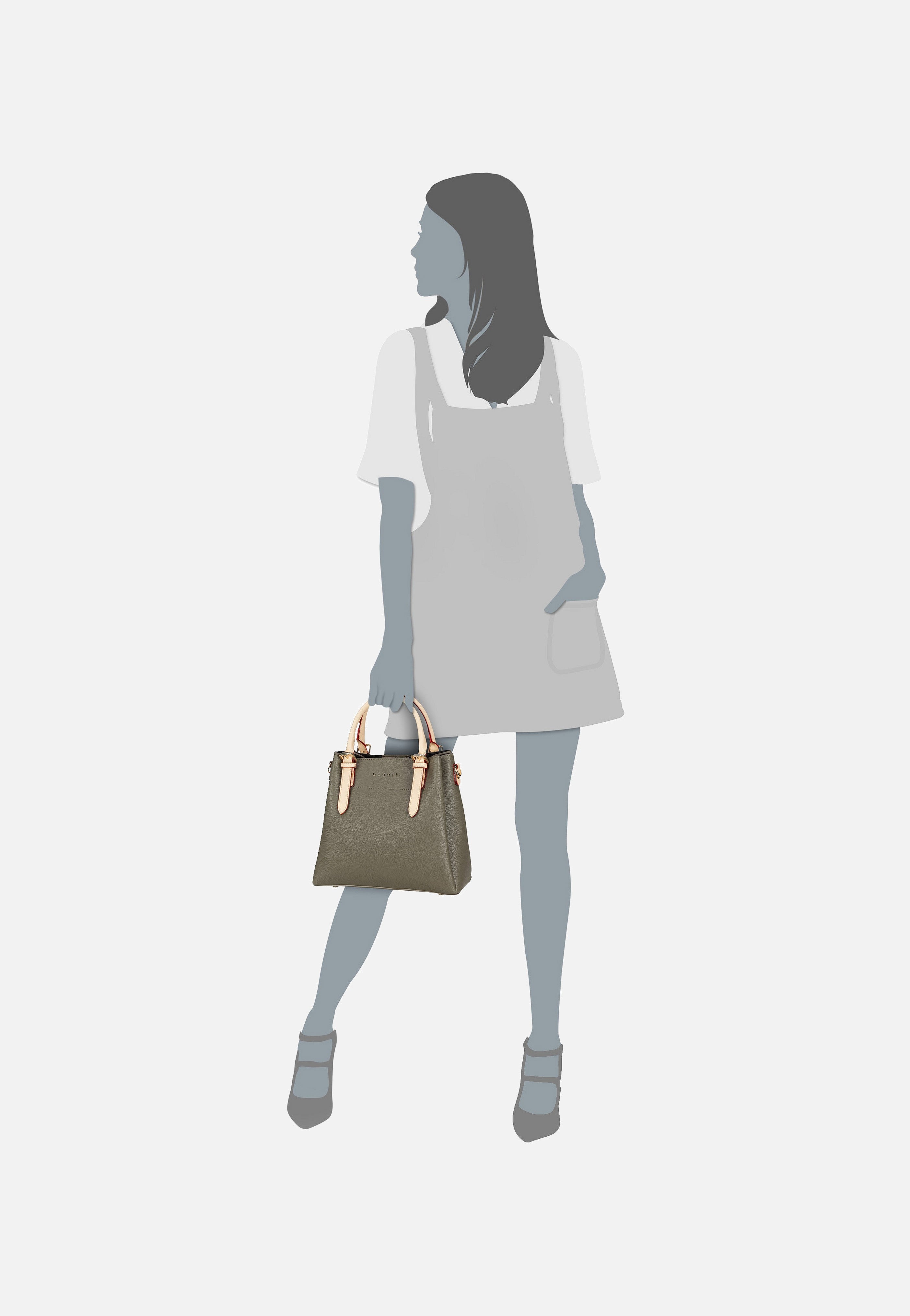 Bugatti - Ella Top Handle M Olive - Handle Bag | Women-Image