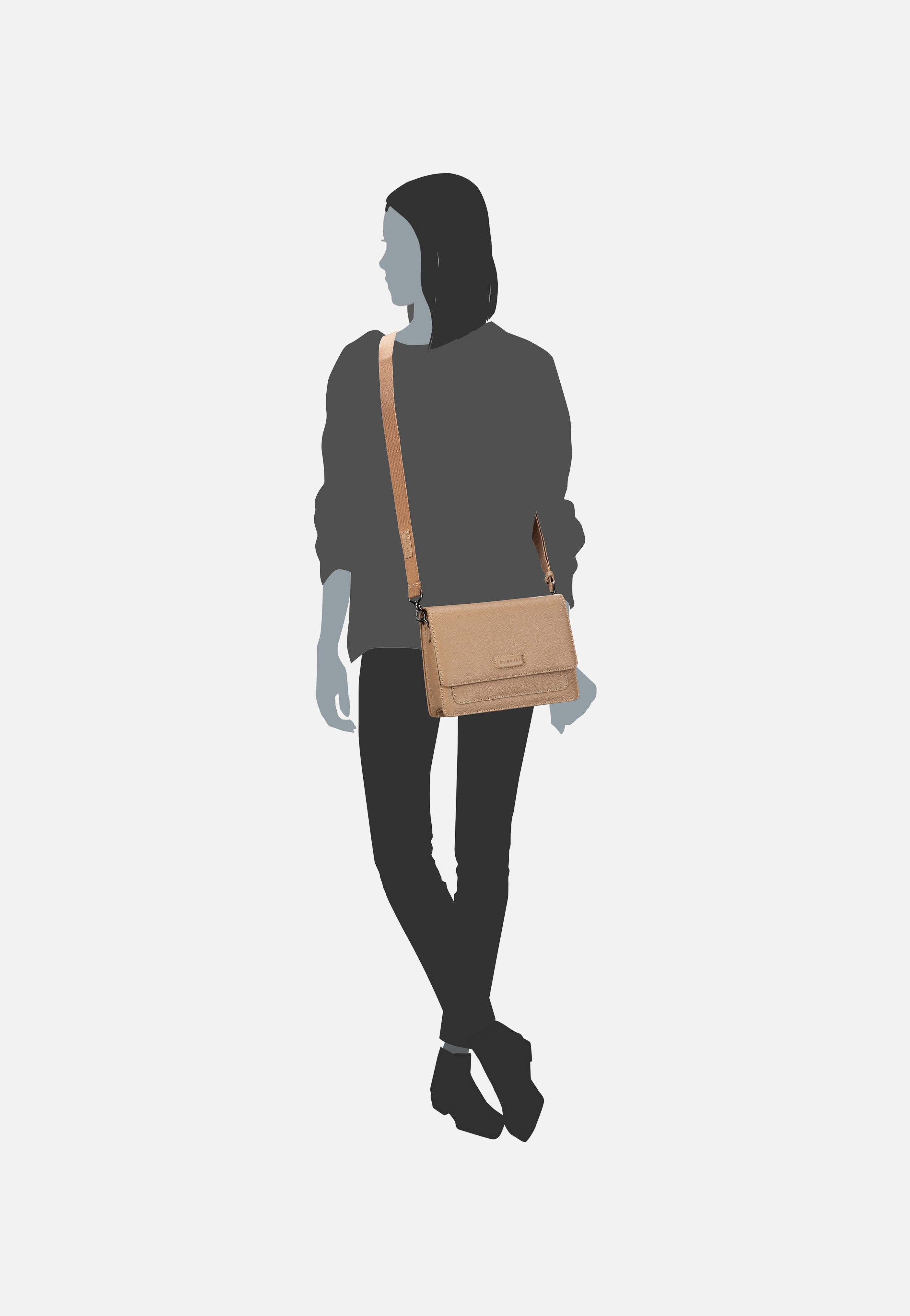 Bugatti Elsa Cross Medium Sand Crossbody Bag