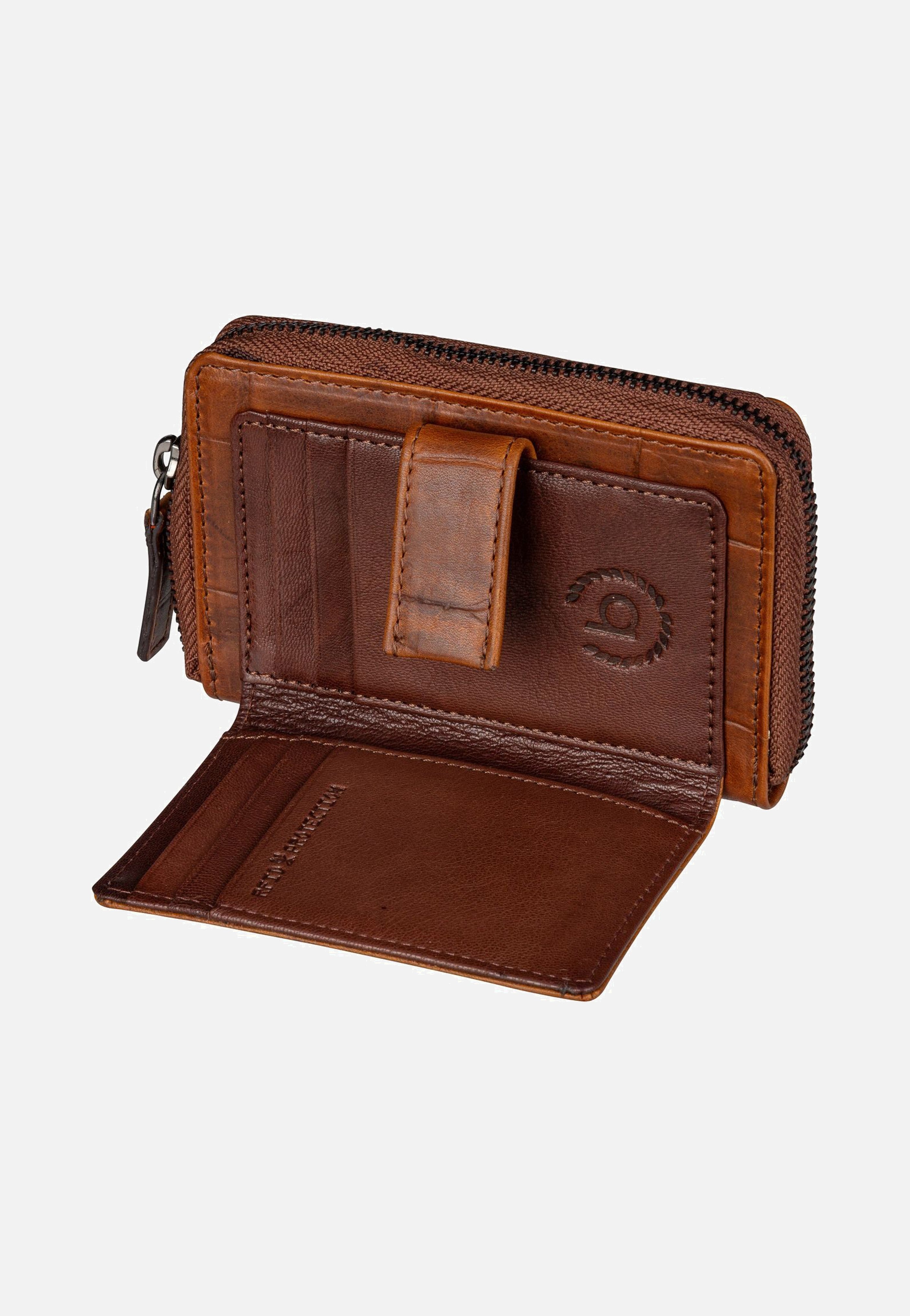 Bugatti Nevio Zip 5911 Cognac Wallet