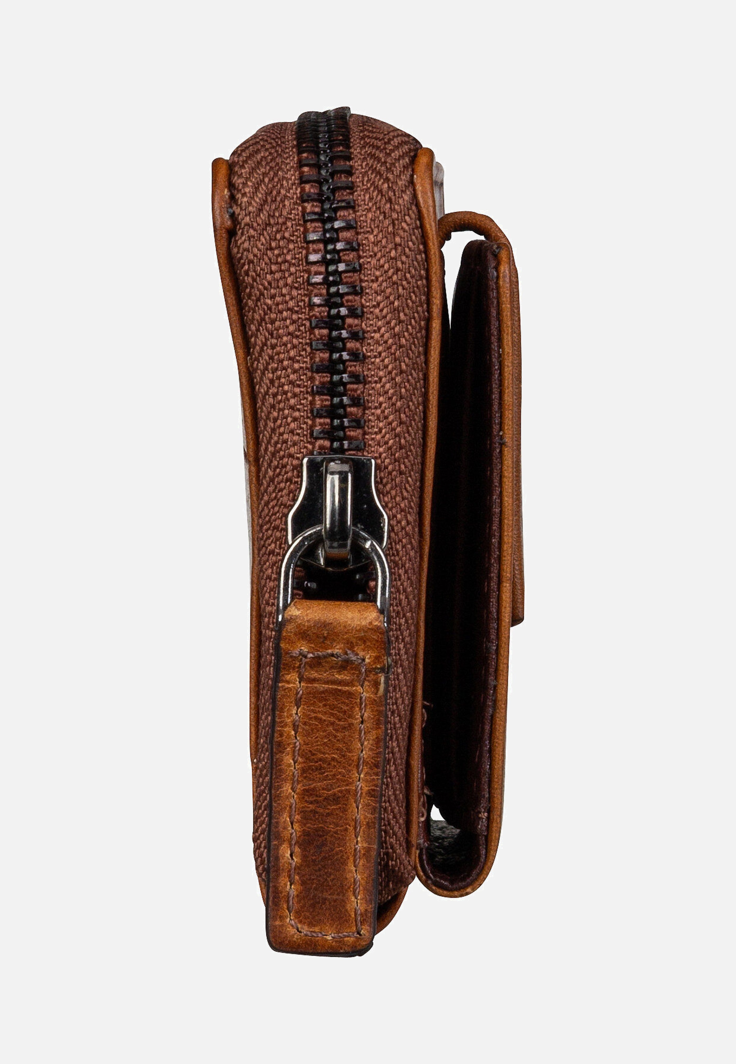 Bugatti Nevio Zip 5911 Cognac Wallet