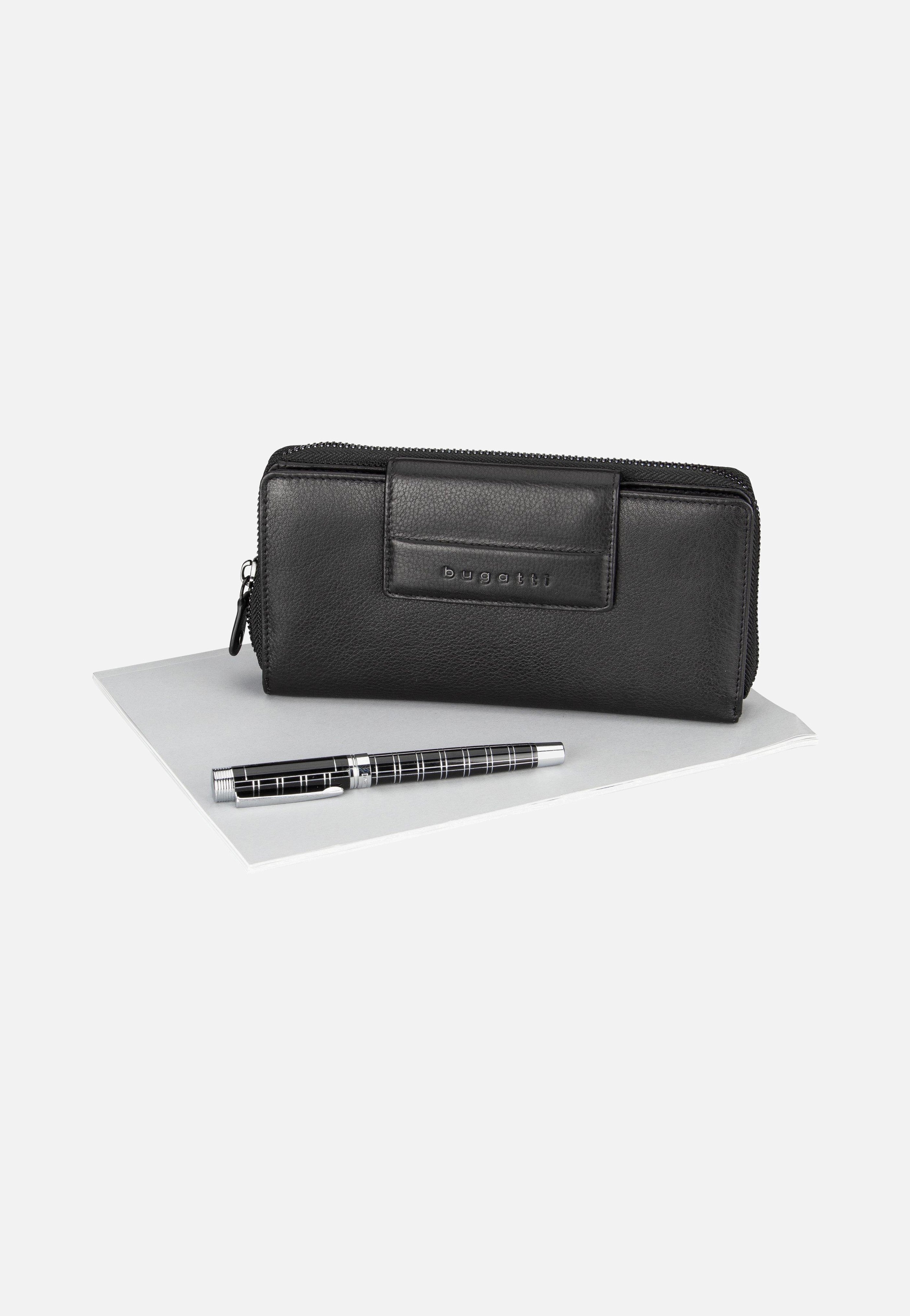Bugatti Nome Long Ladies Zip Schwarz Wallet