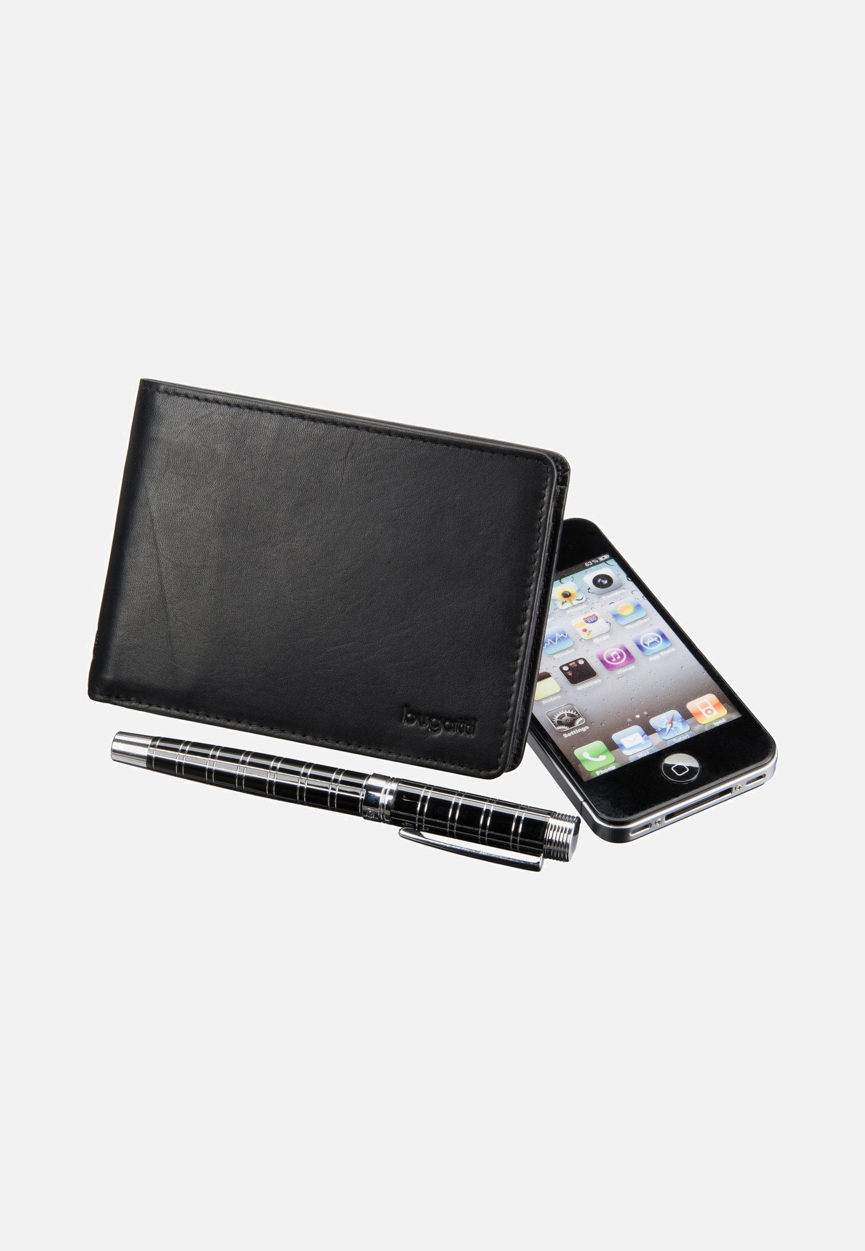 Bugatti Primo Coin 8 Schwarz Wallet
