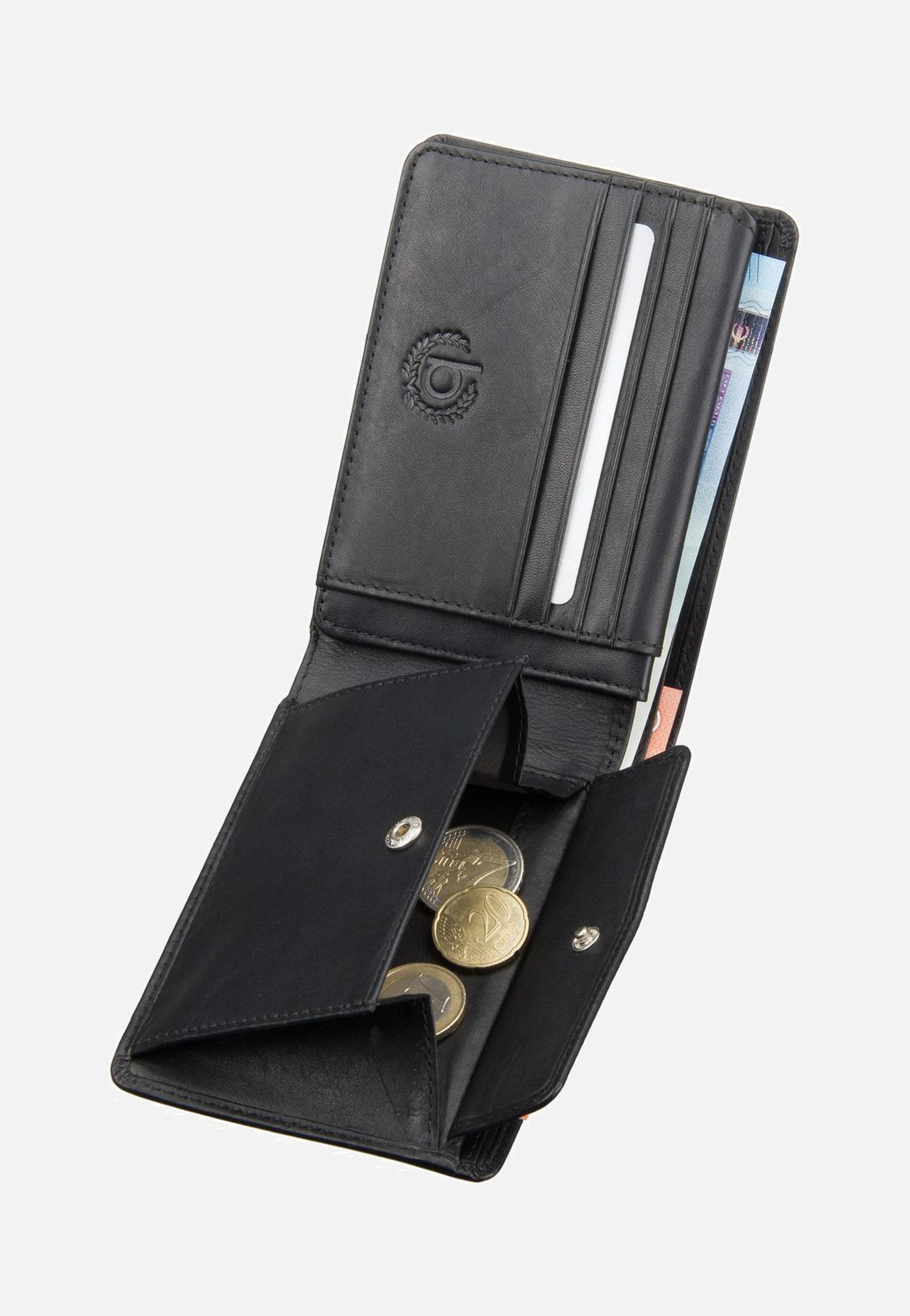 Bugatti Primo Coin 8 Schwarz Wallet