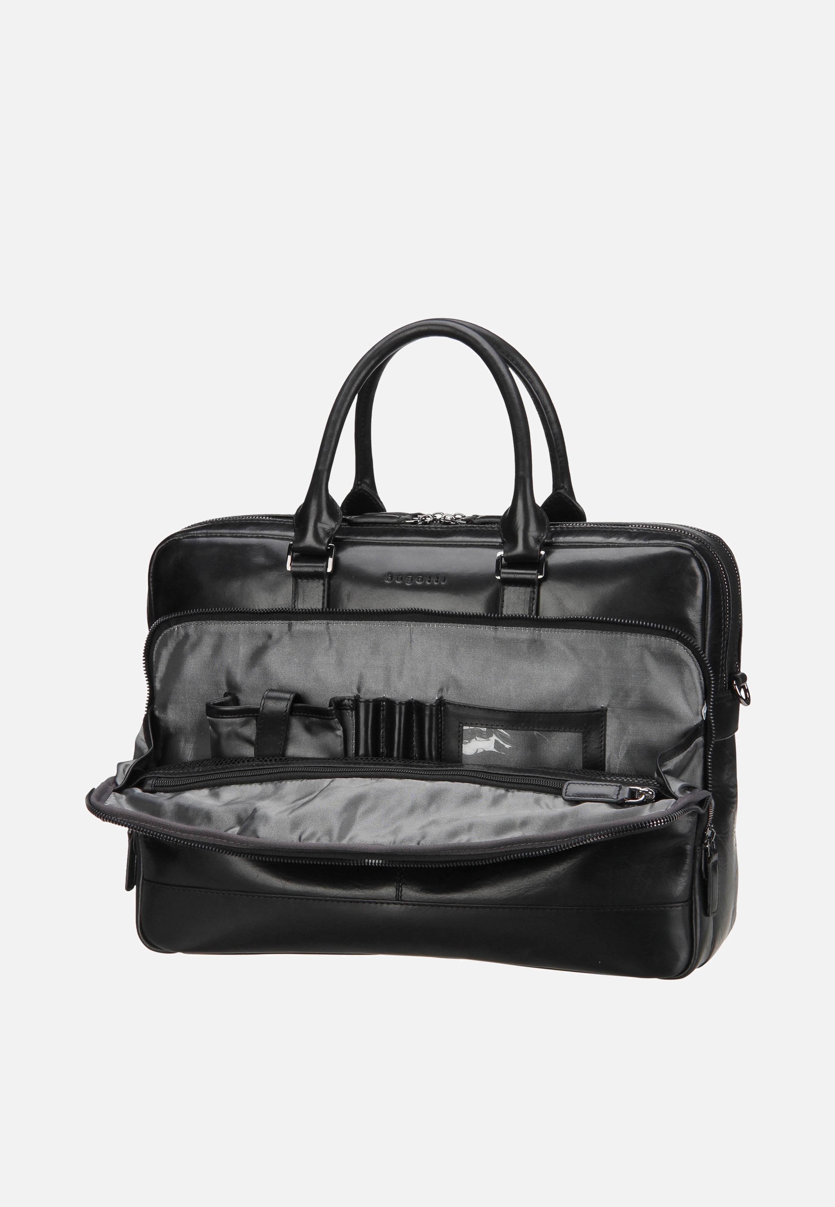 Bugatti Romano 4018 Schwarz - Briefcase | Sakoi