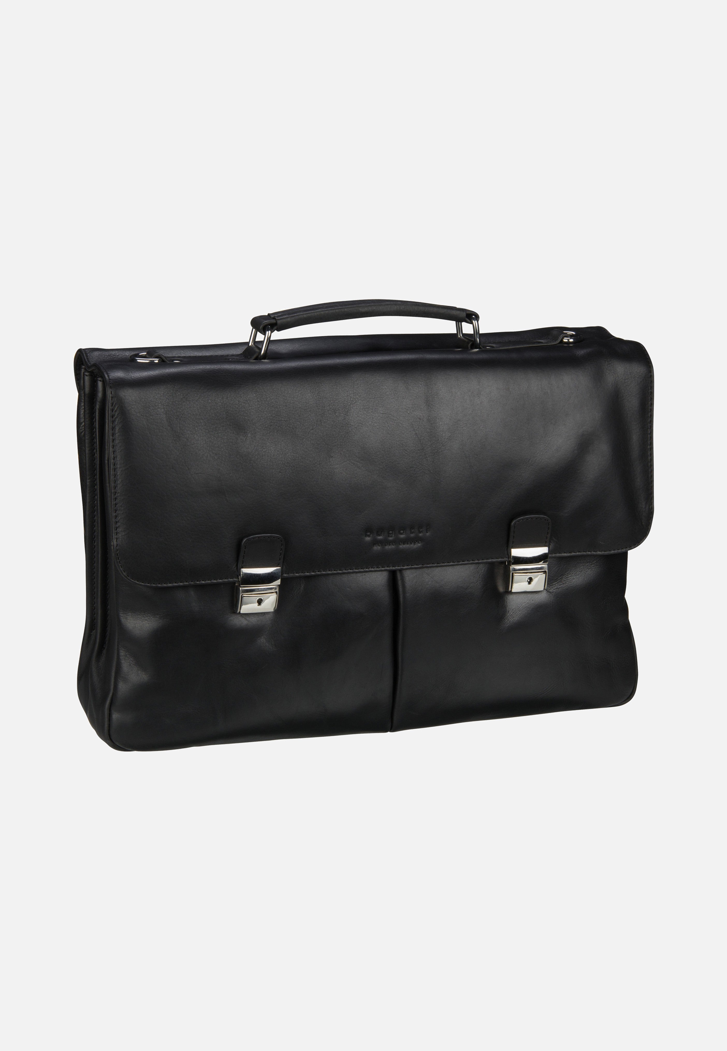 Bugatti Romano Large Schwarz Briefcase