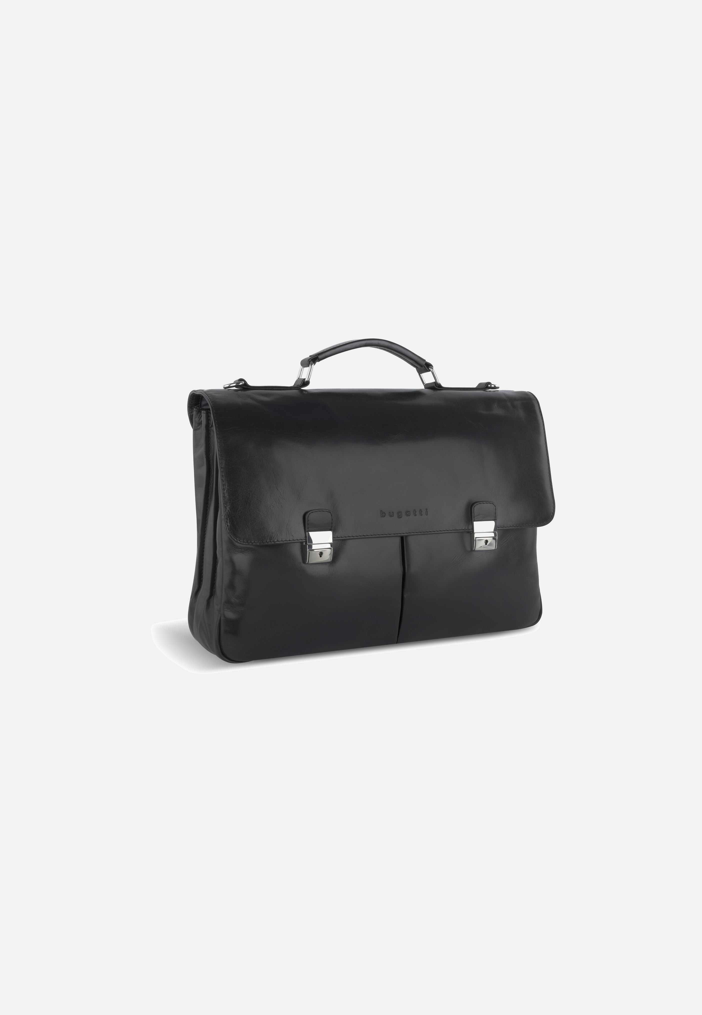 Bugatti Romano Large Schwarz Briefcase