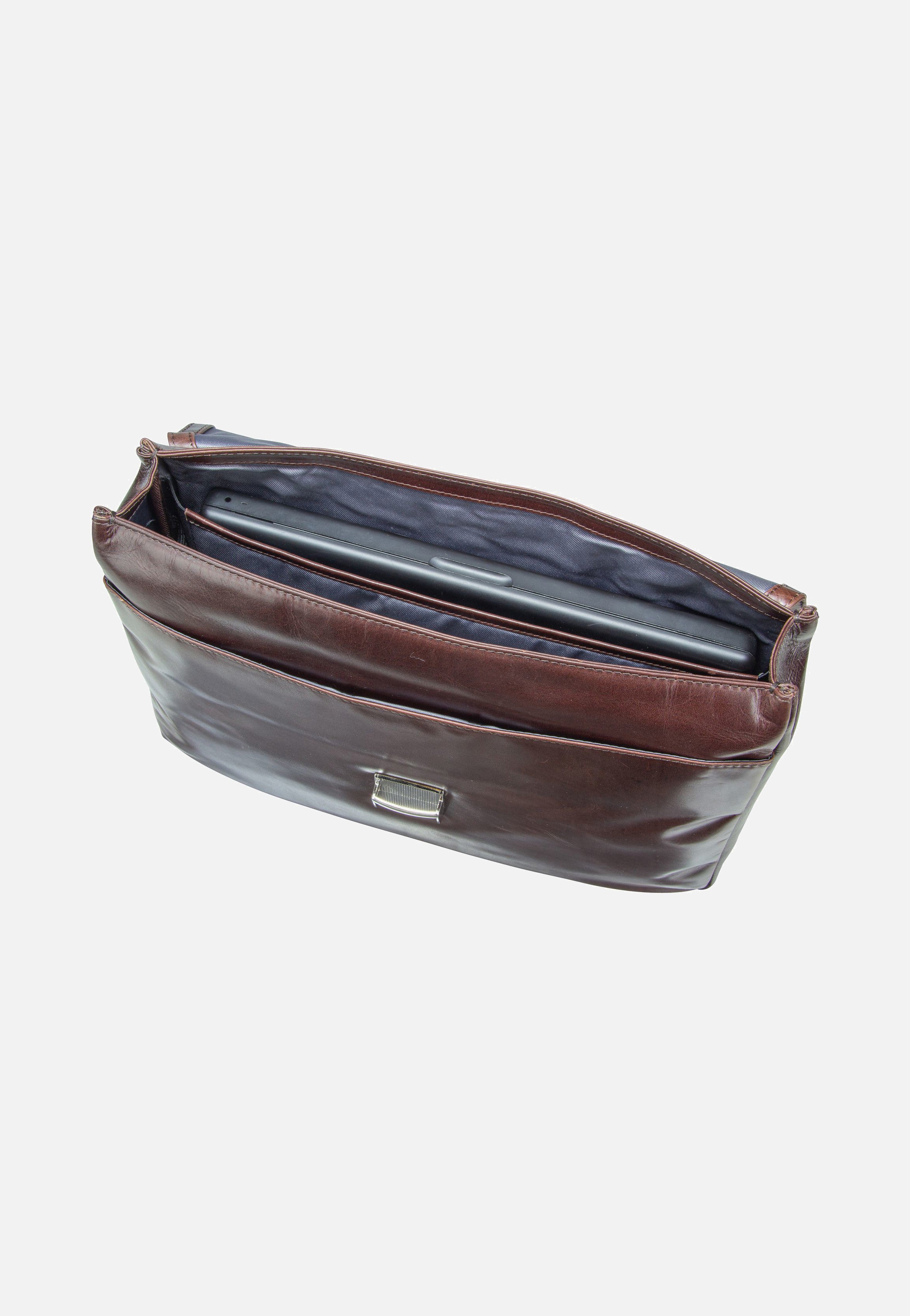 Bugatti Romano Small Braun Briefcase