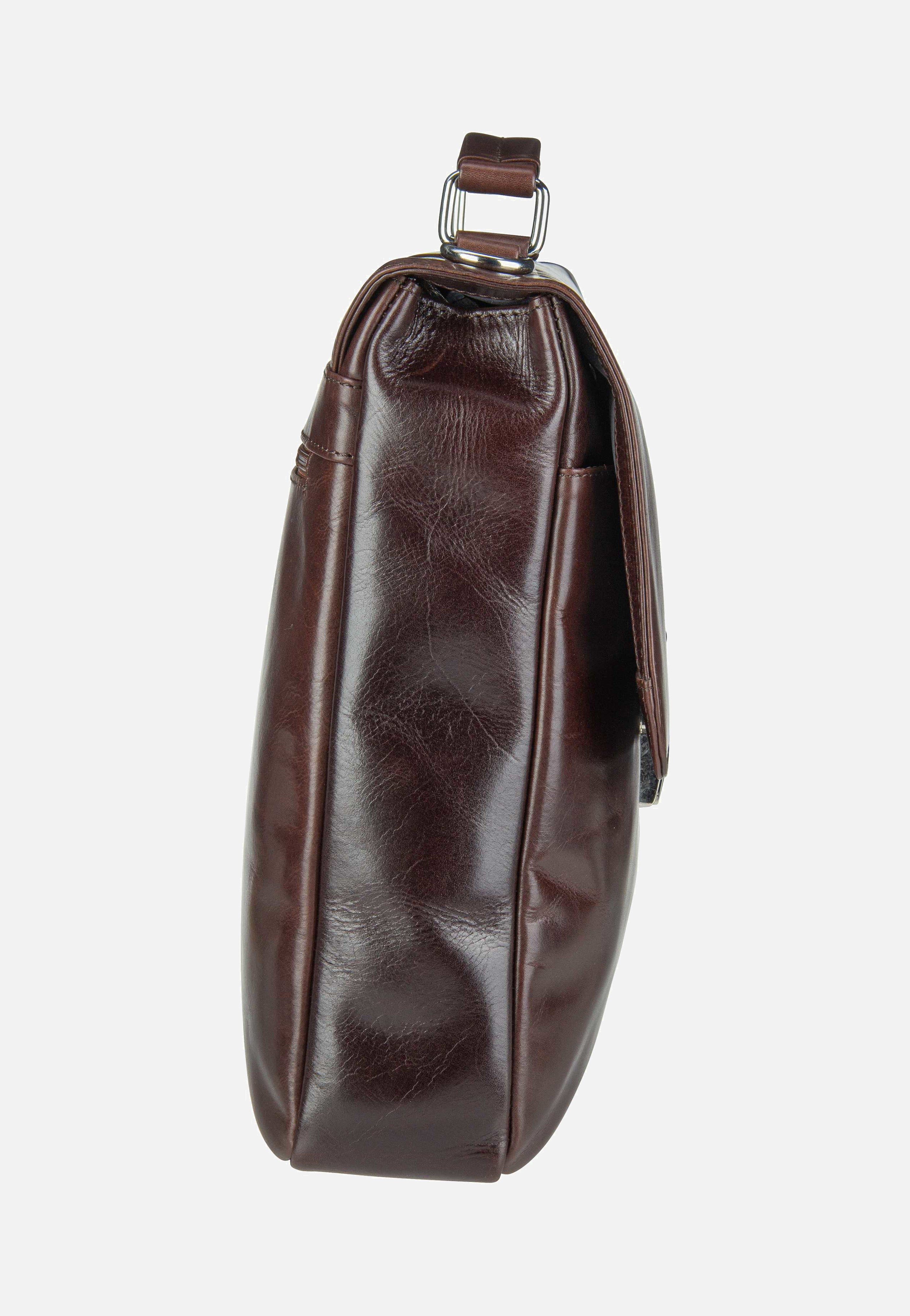 Bugatti Romano Small Braun Briefcase