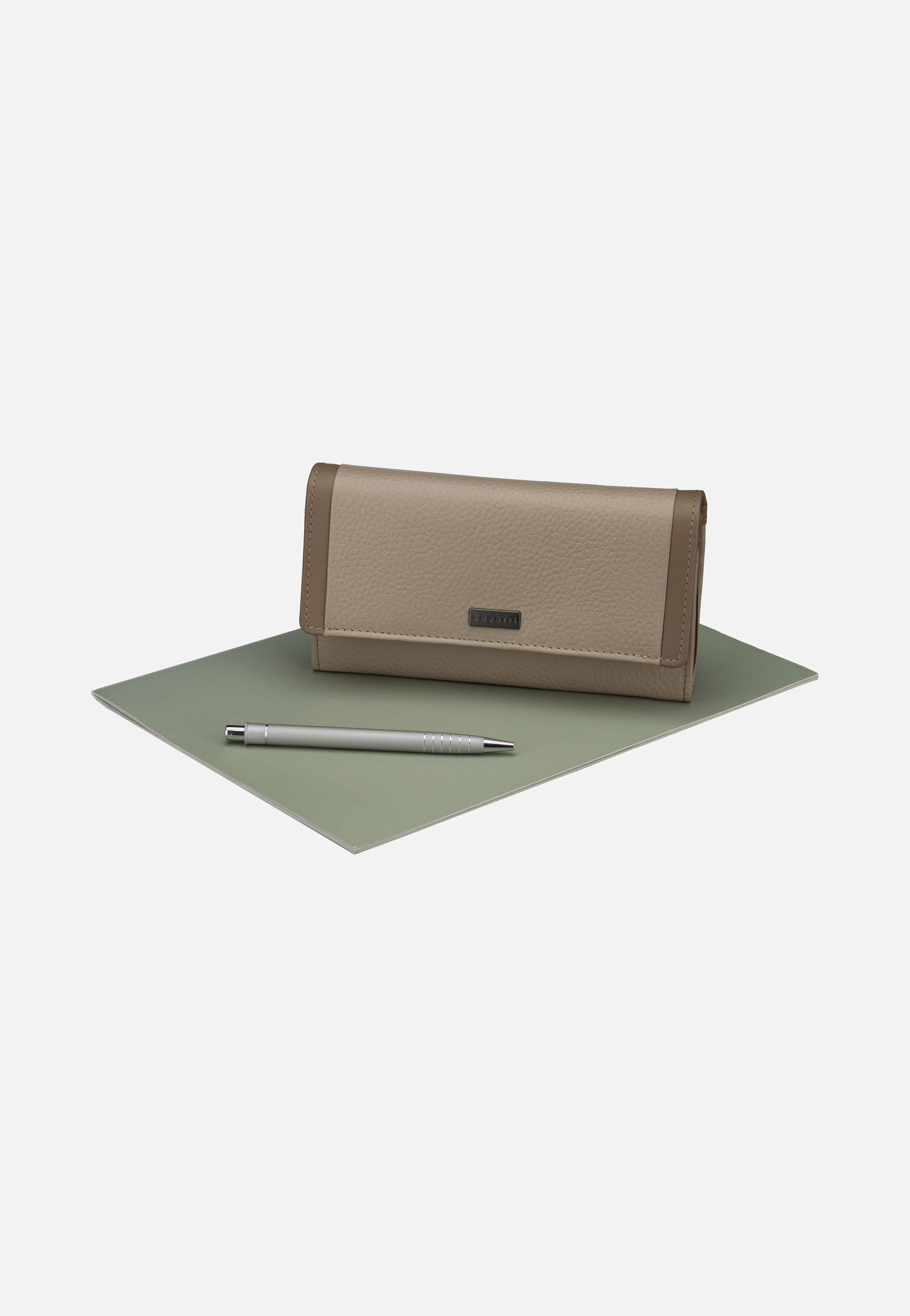 Bugatti Sina Ladies Long With Flap Beige Wallet