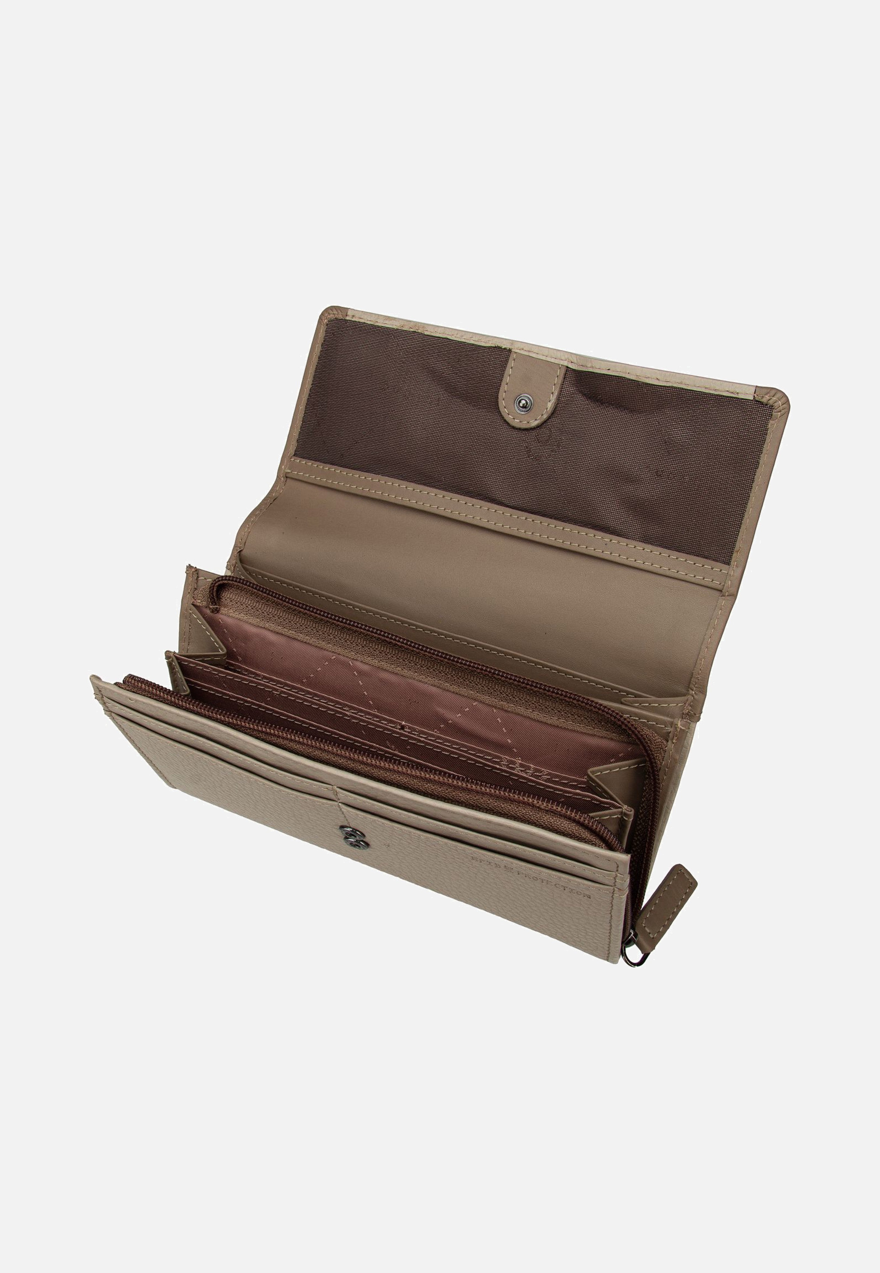 Bugatti Sina Ladies Long With Flap Beige Wallet