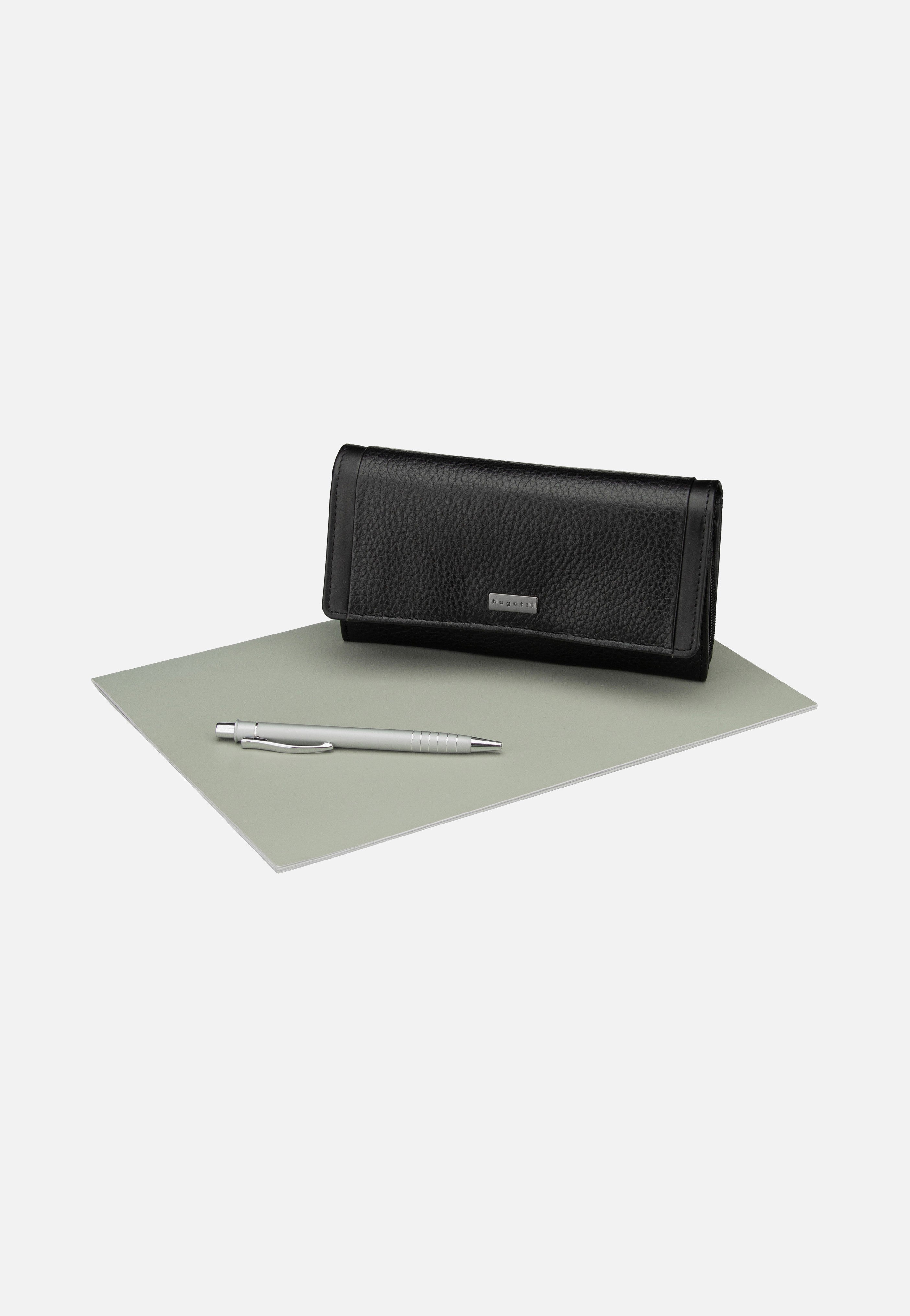 Bugatti - Sina Ladies Long With Flap Schwarz - Wallet | Women-Image