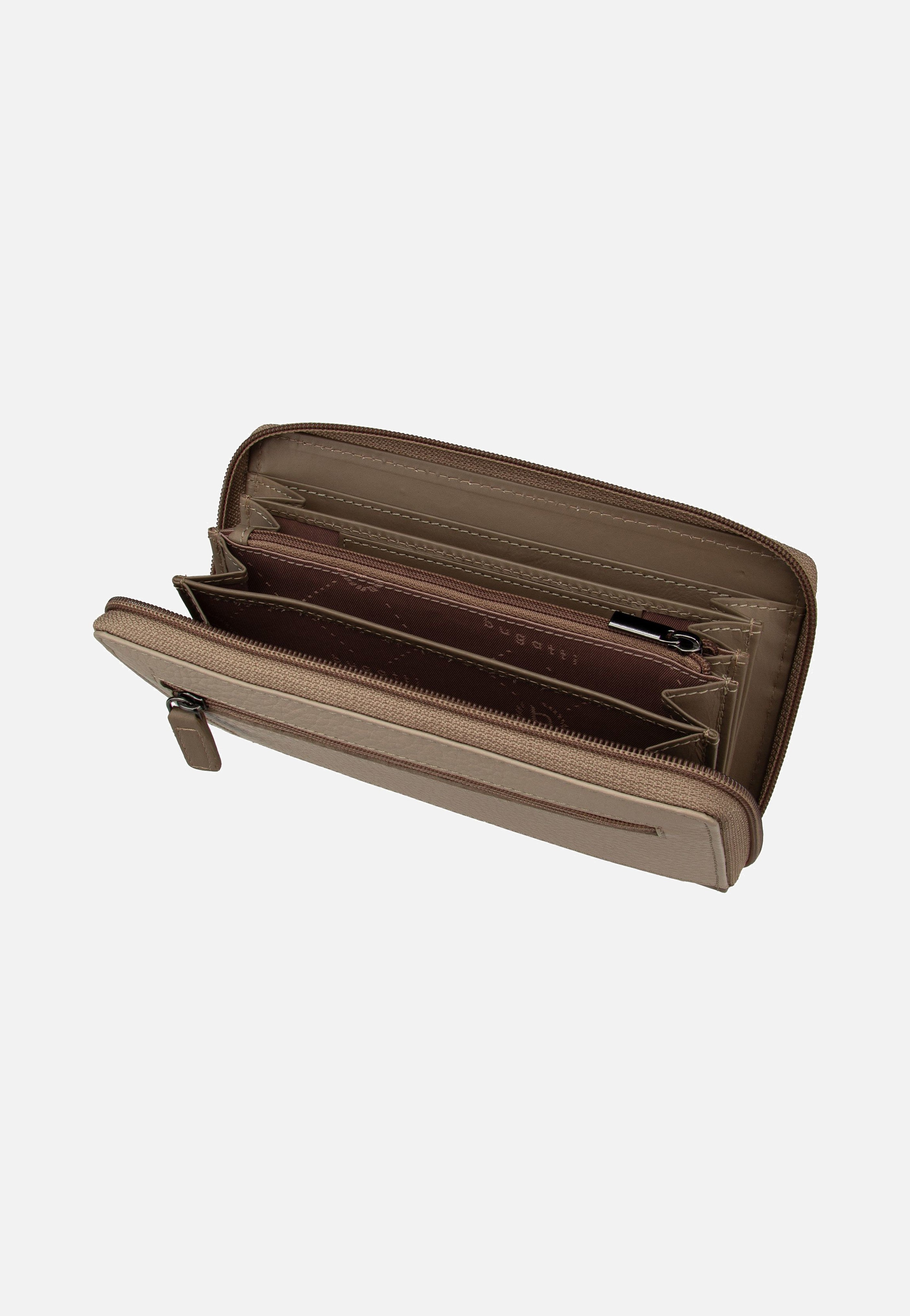 Bugatti Sina Ladies Long Zip Beige Wallet