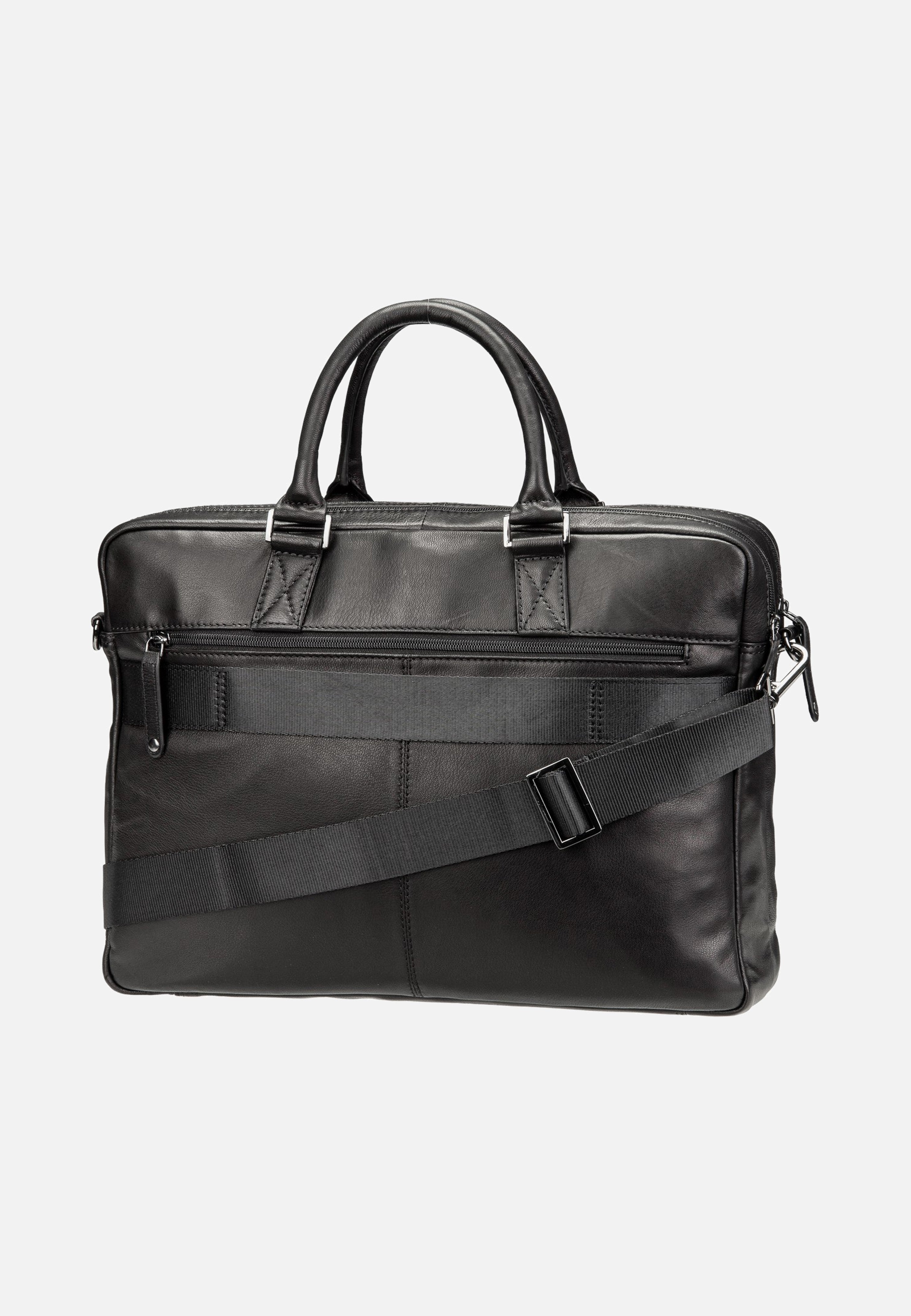 Bugatti Black Magic Briefcase Large Black Briefcase