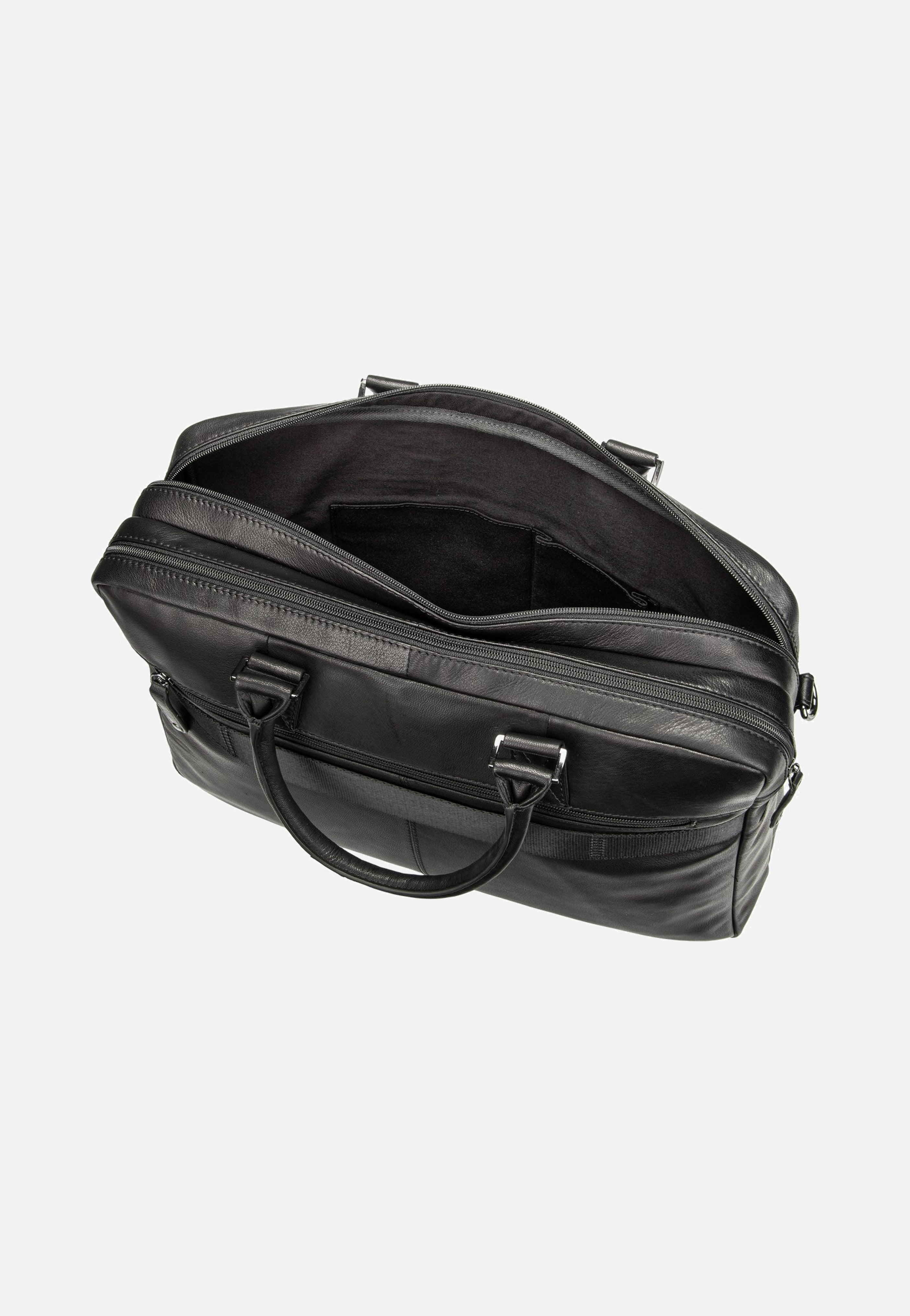 Bugatti Black Magic Briefcase Large Black Briefcase