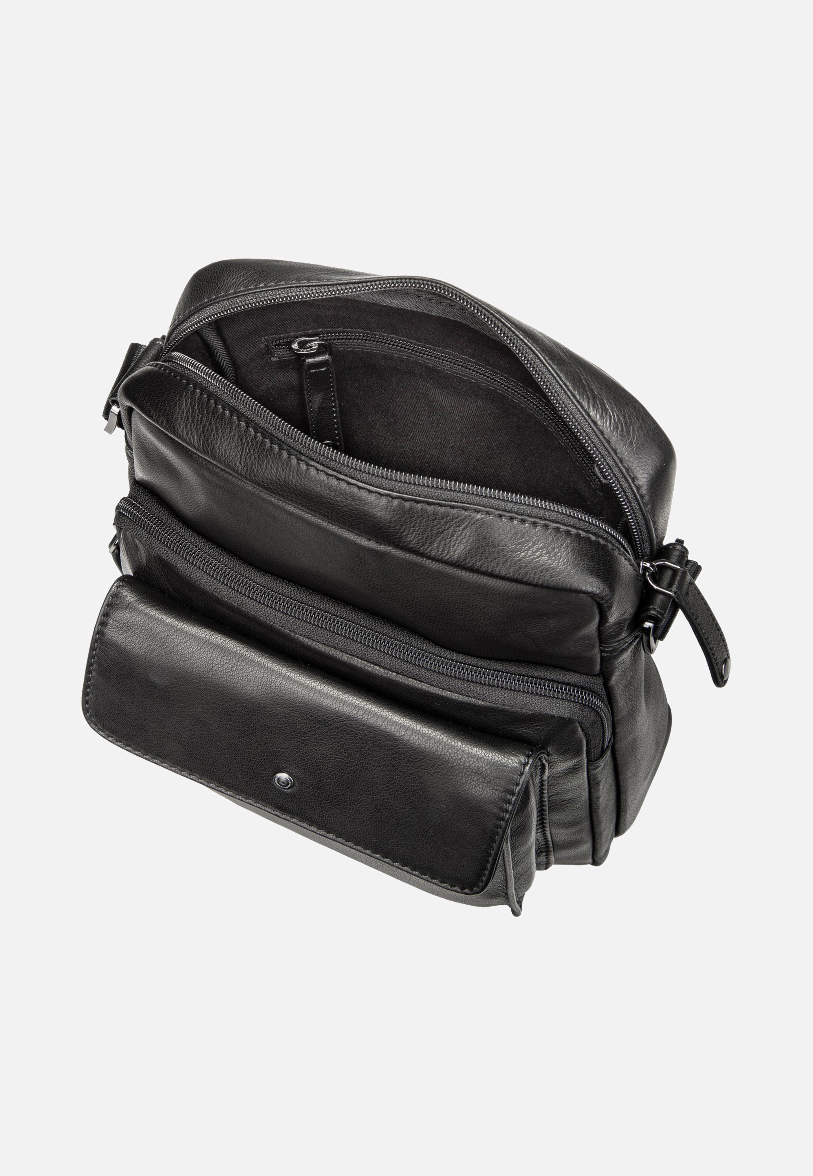 Bugatti Black Magic Shoulder Bag Large Black Crossbody Bag