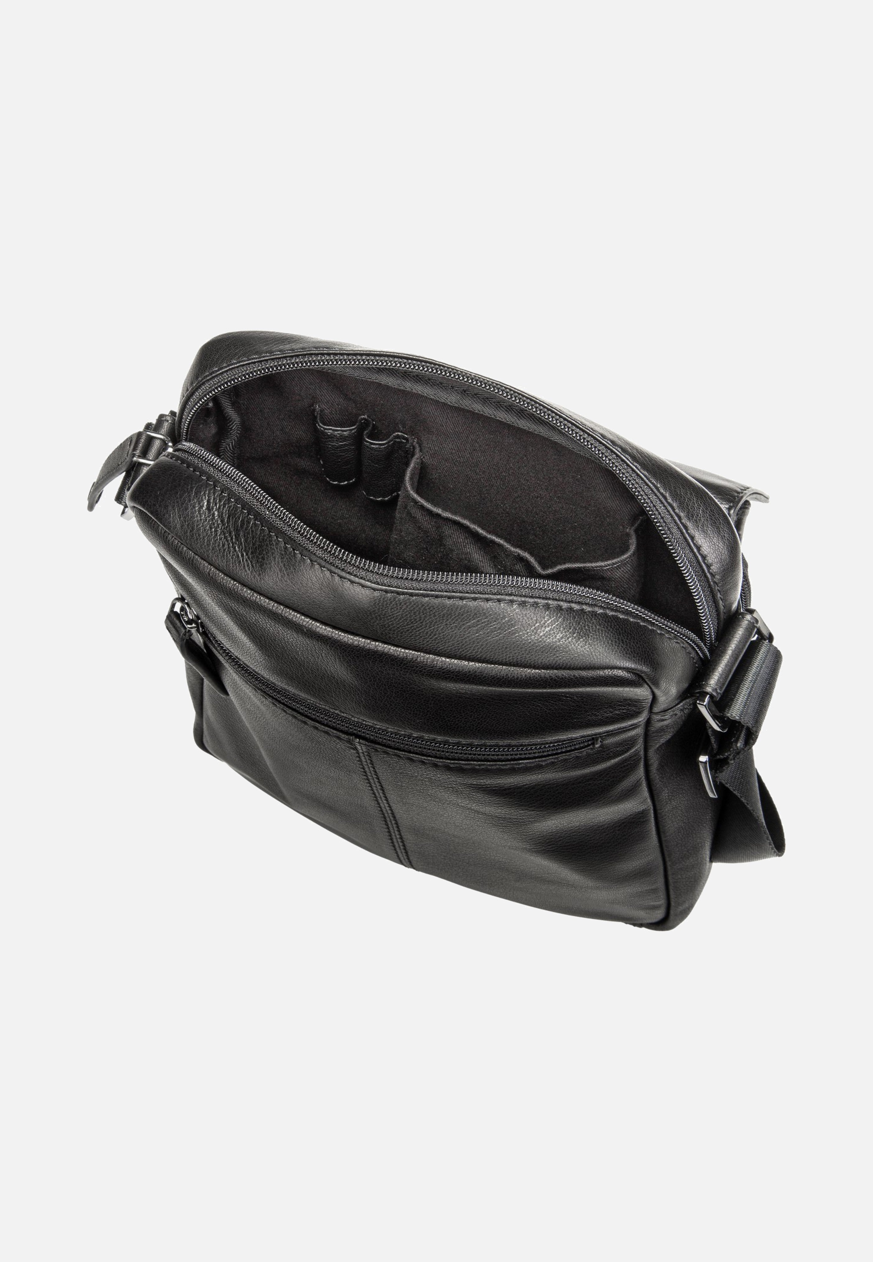 Bugatti Black Magic Shoulder Bag Large Black Crossbody Bag