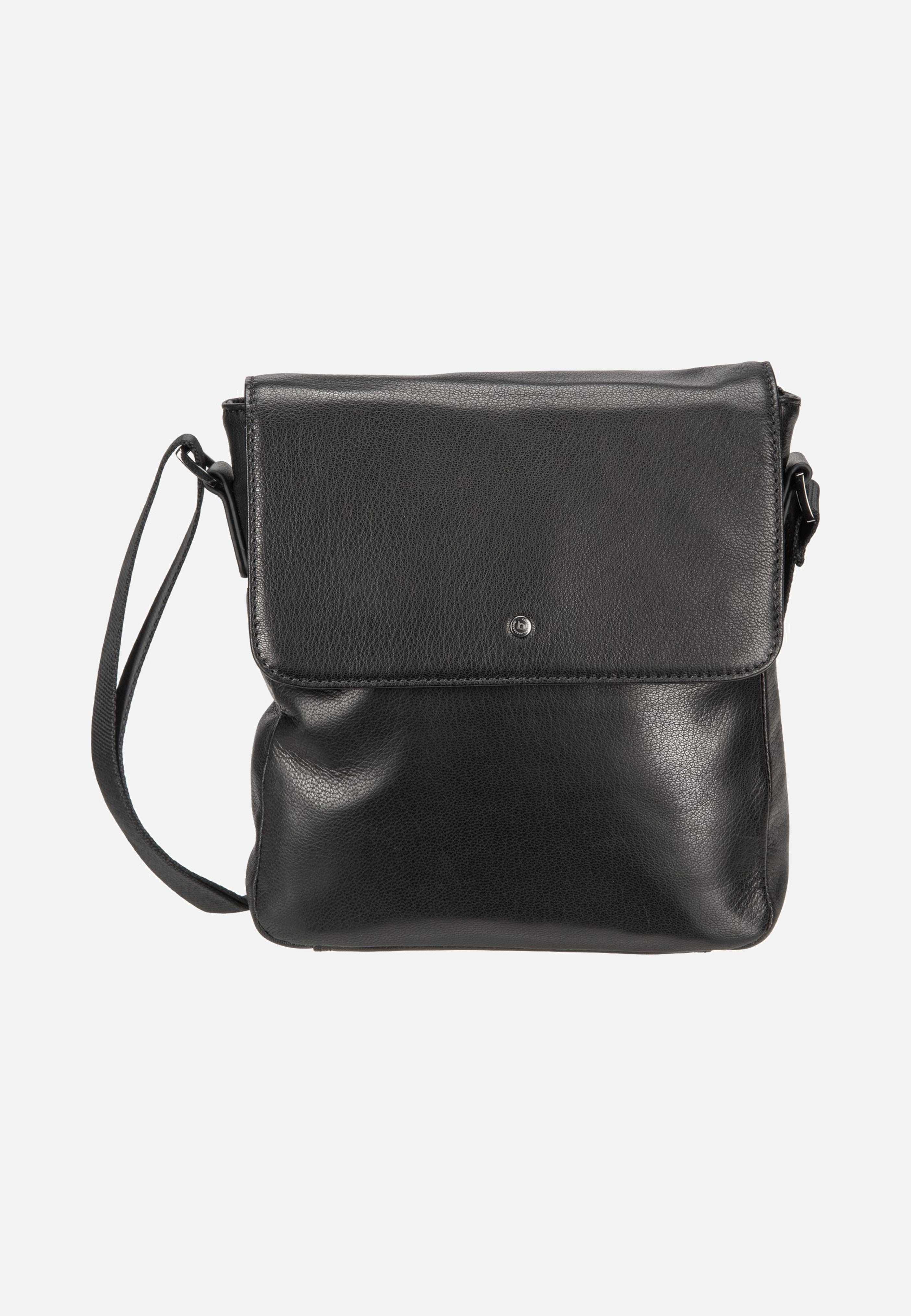Bugatti Black Magic Shoulder Bag With Flap Black Shoulder Bag