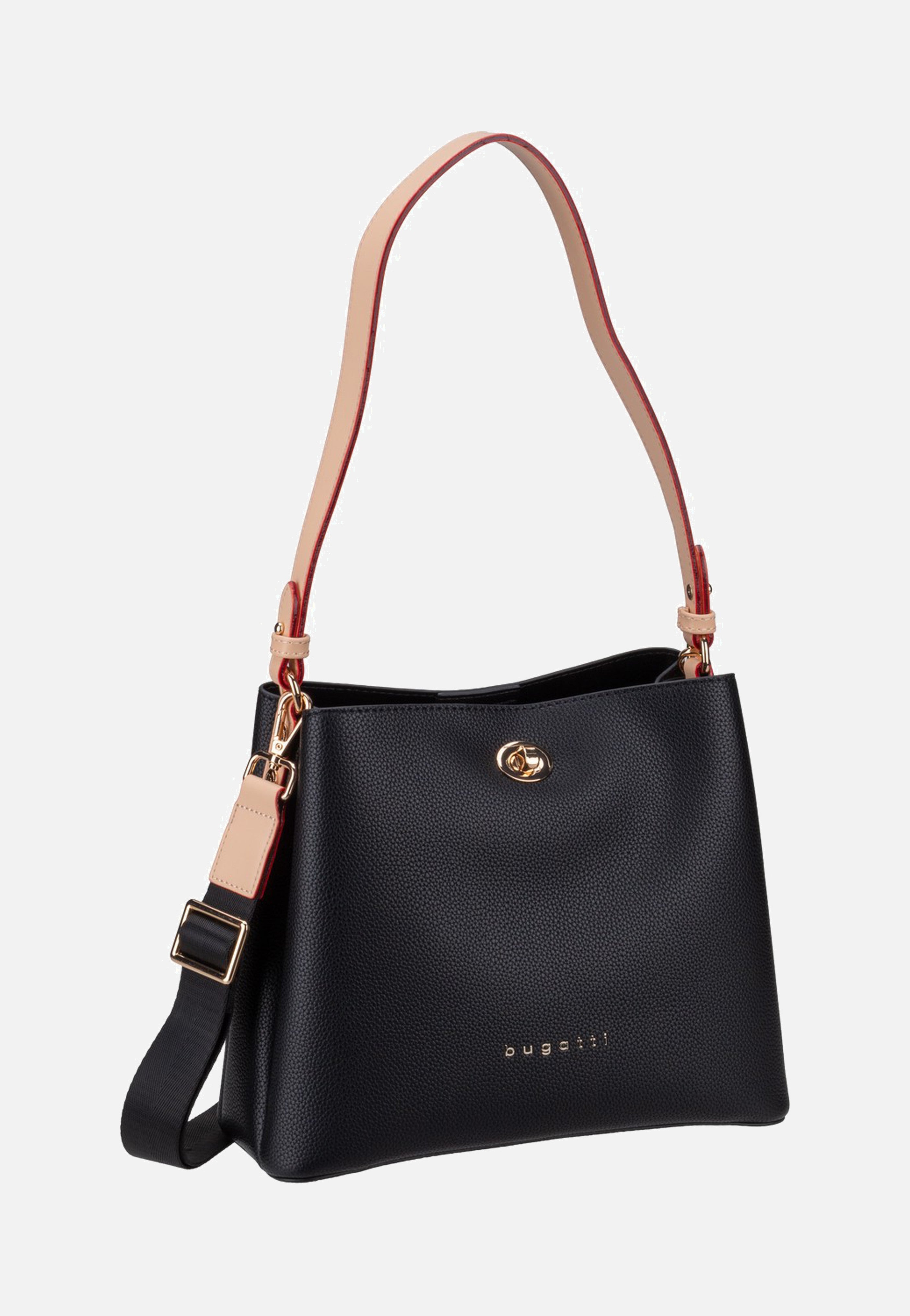 Bugatti Ella Ladies Bag Black Hobo Bag