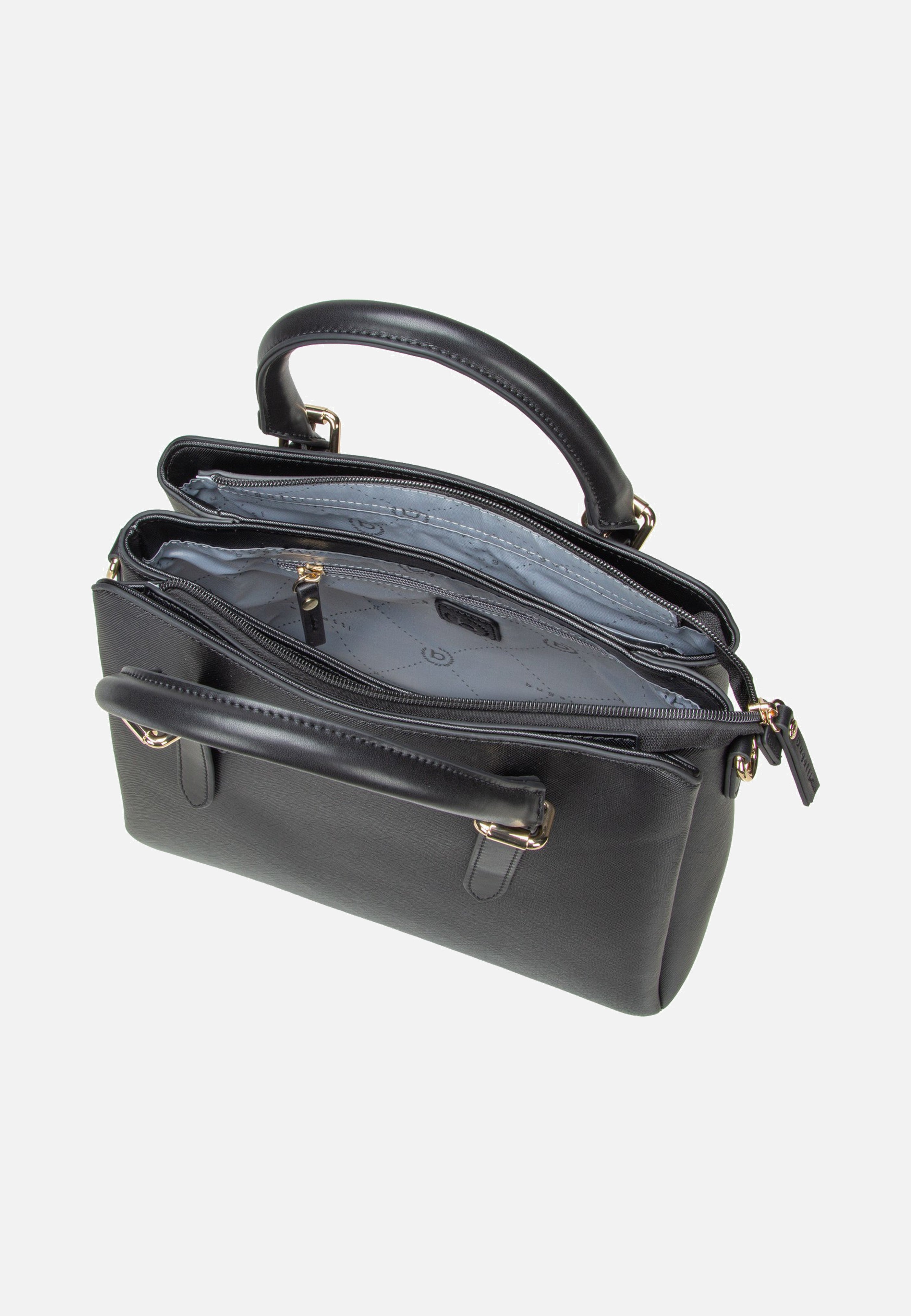 Bugatti Ella Saffiano Bowling Bag M Black Bowling Bag