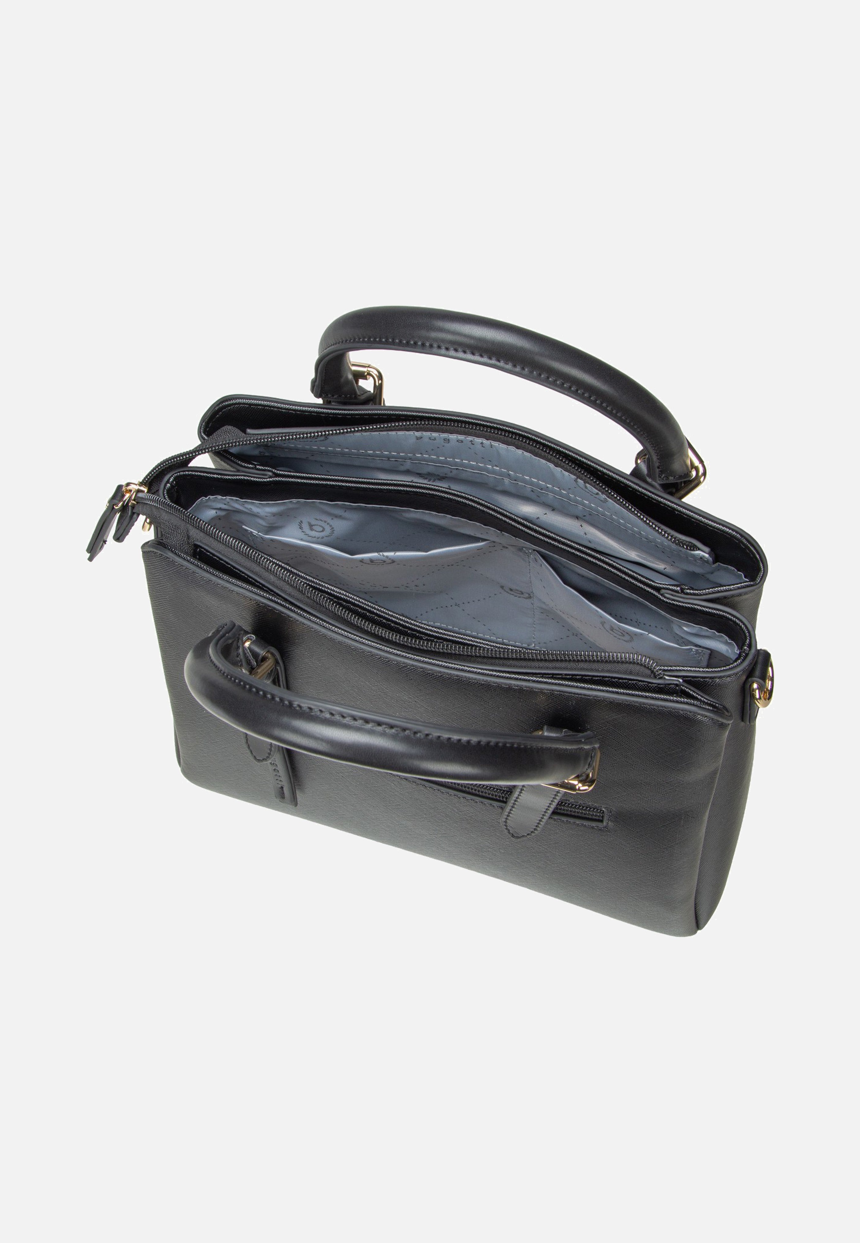 Bugatti Ella Saffiano Bowling Bag M Black Bowling Bag