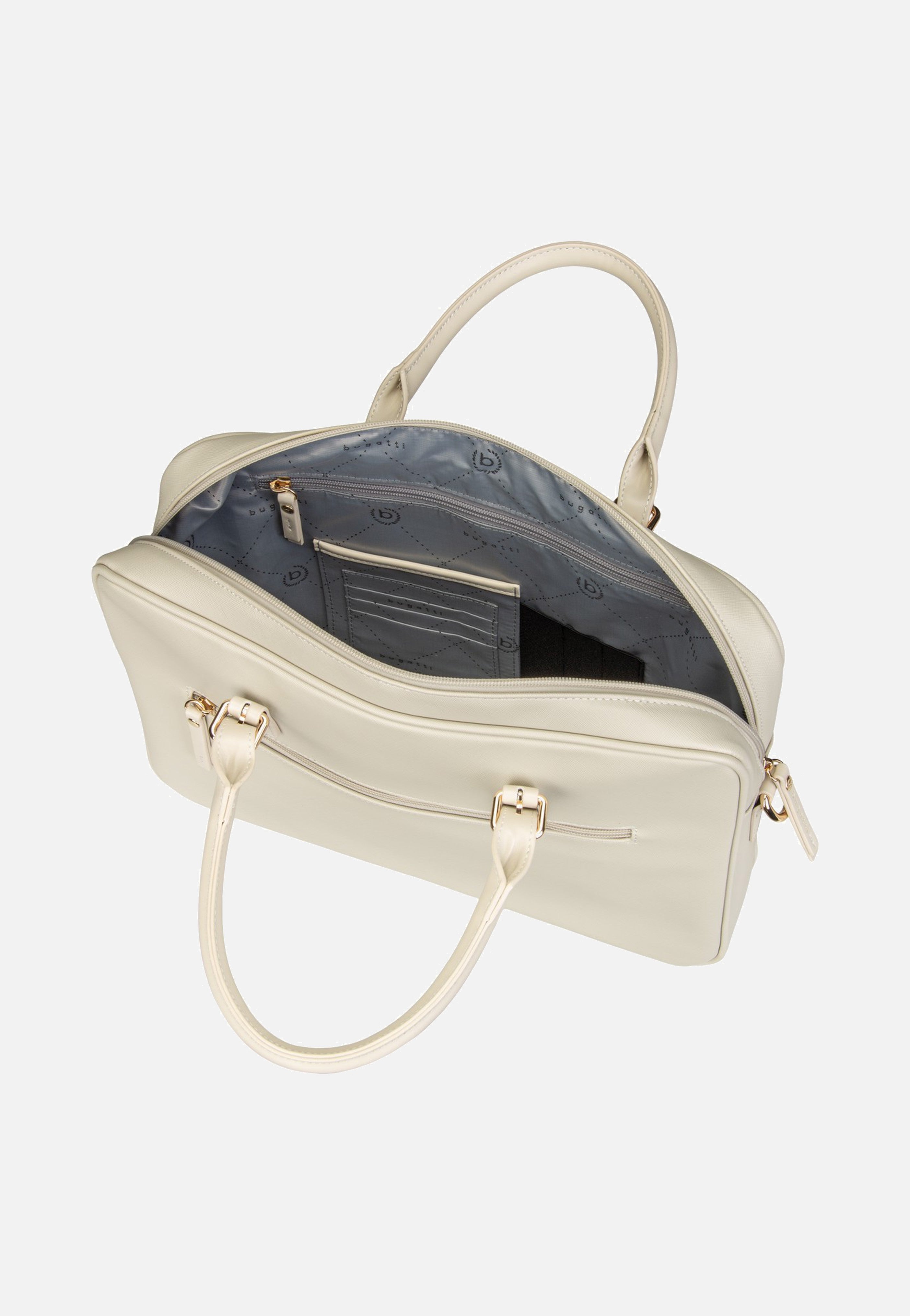Bugatti Ella Saffiano Briefcase Beige Briefcase