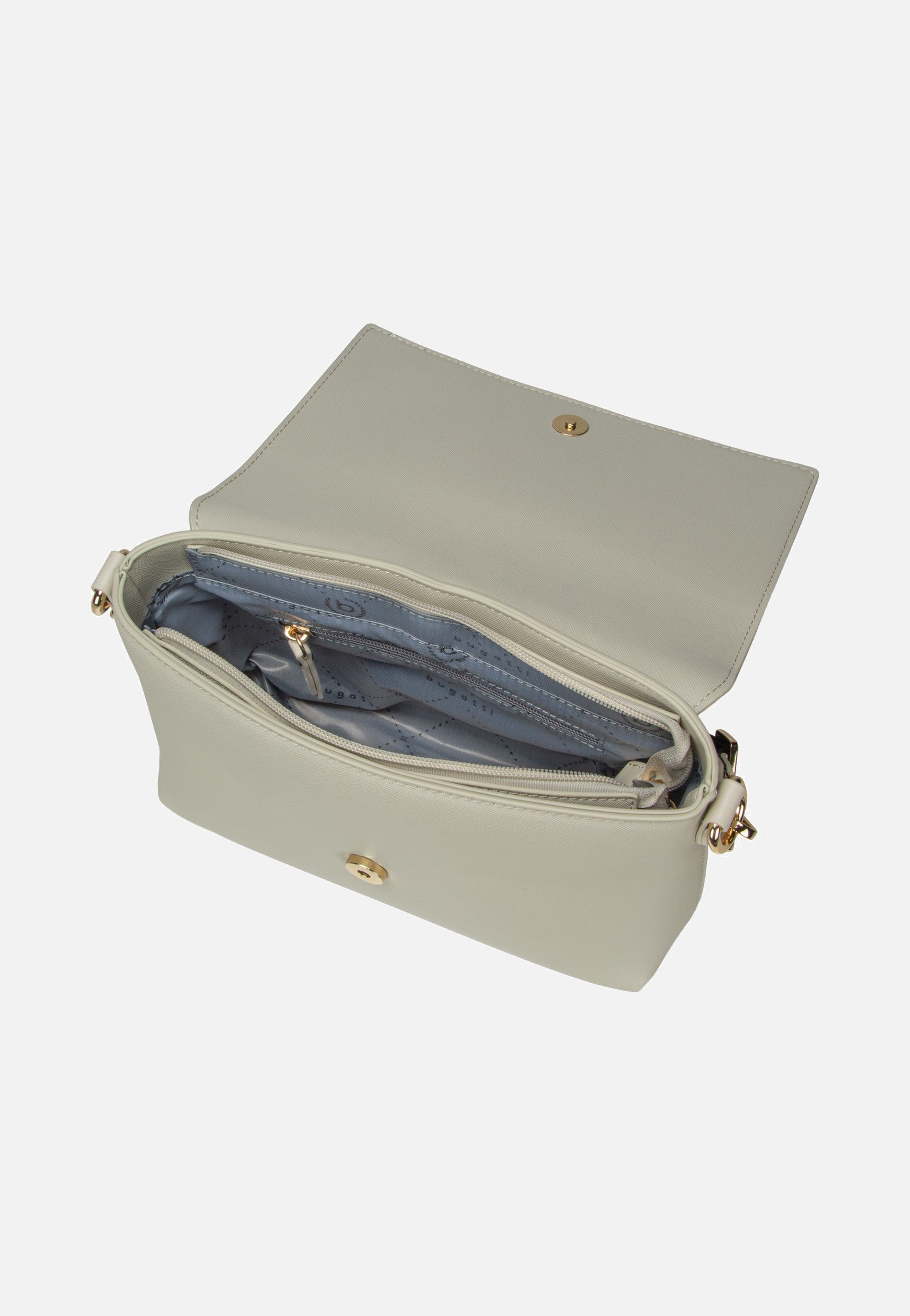Bugatti Ella Saffiano Shoulder Bag Beige Shoulder Bag