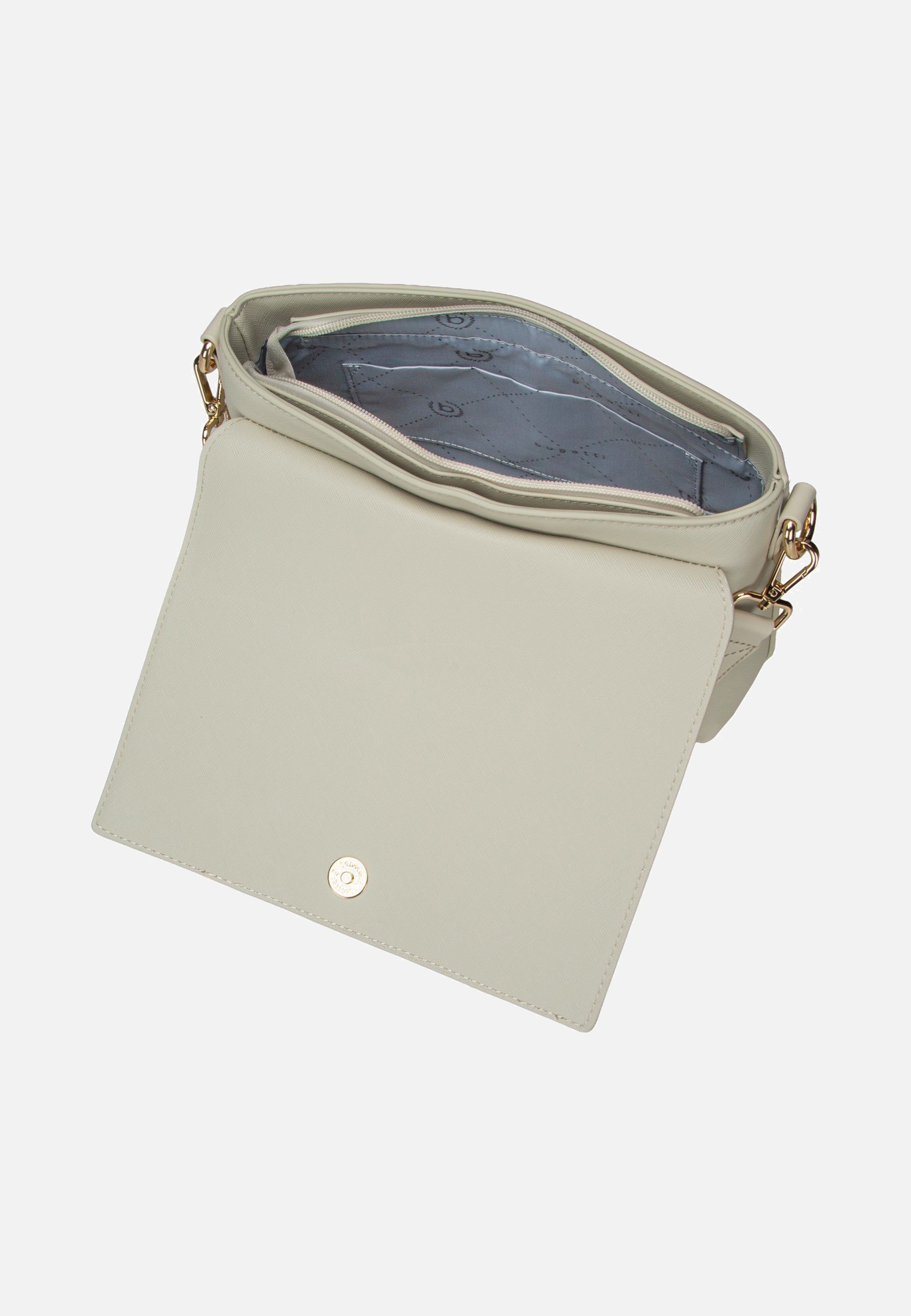 Bugatti Ella Saffiano Shoulder Bag Beige Shoulder Bag