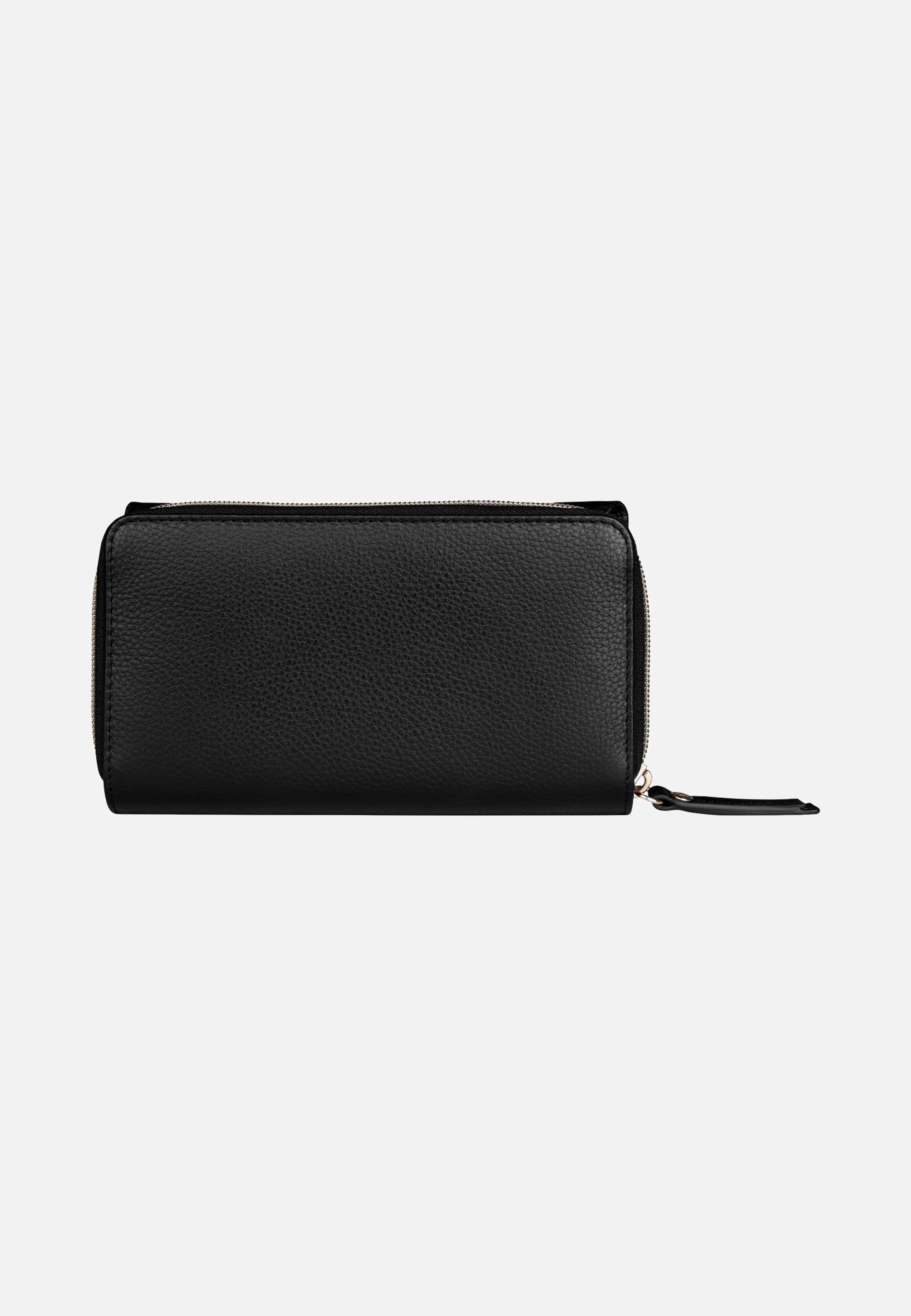 Bugatti Emilia Ladies Long Wallet With Flap Black Wallet