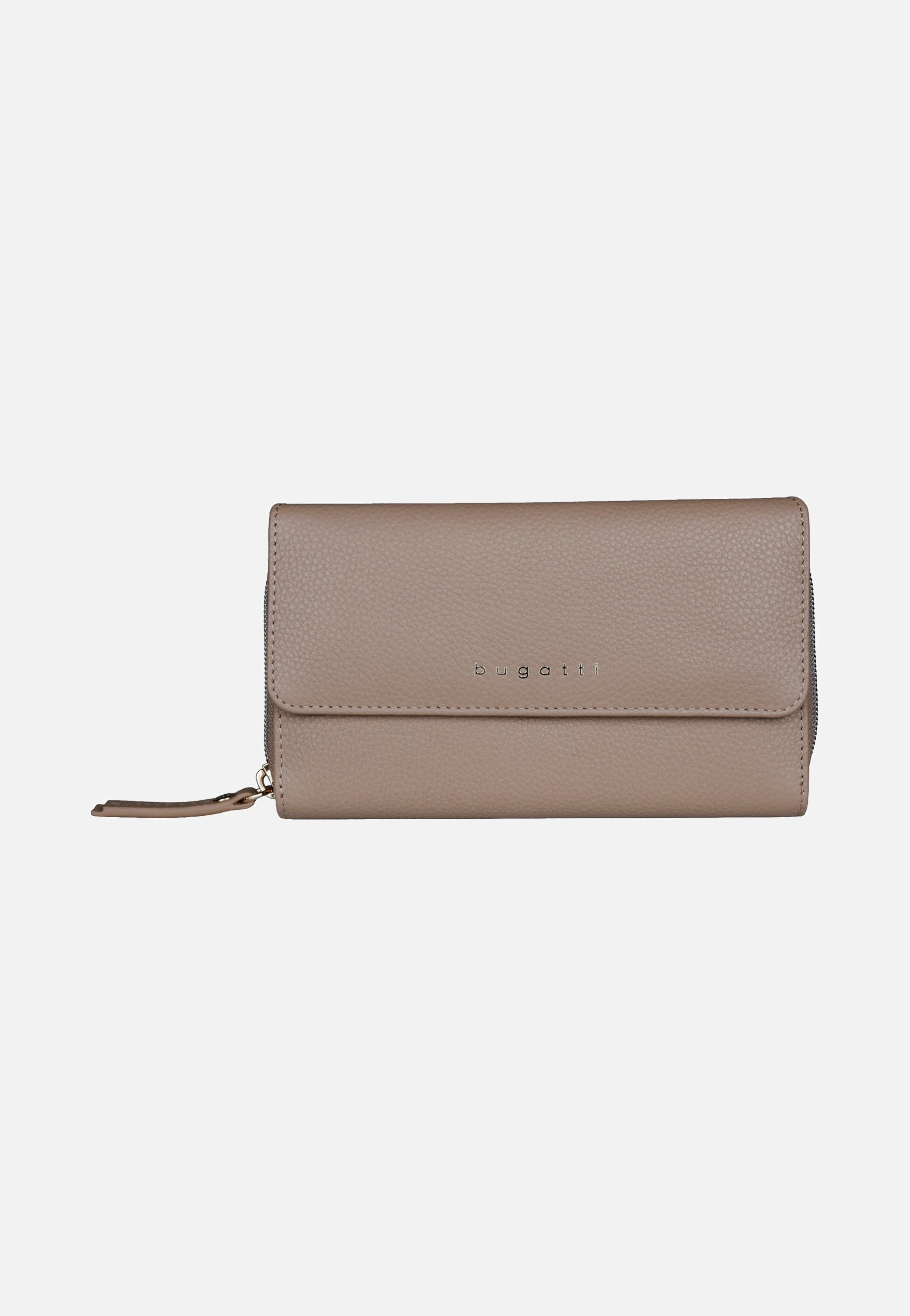 Bugatti Emilia Ladies Long Wallet With Flap Sand Wallet