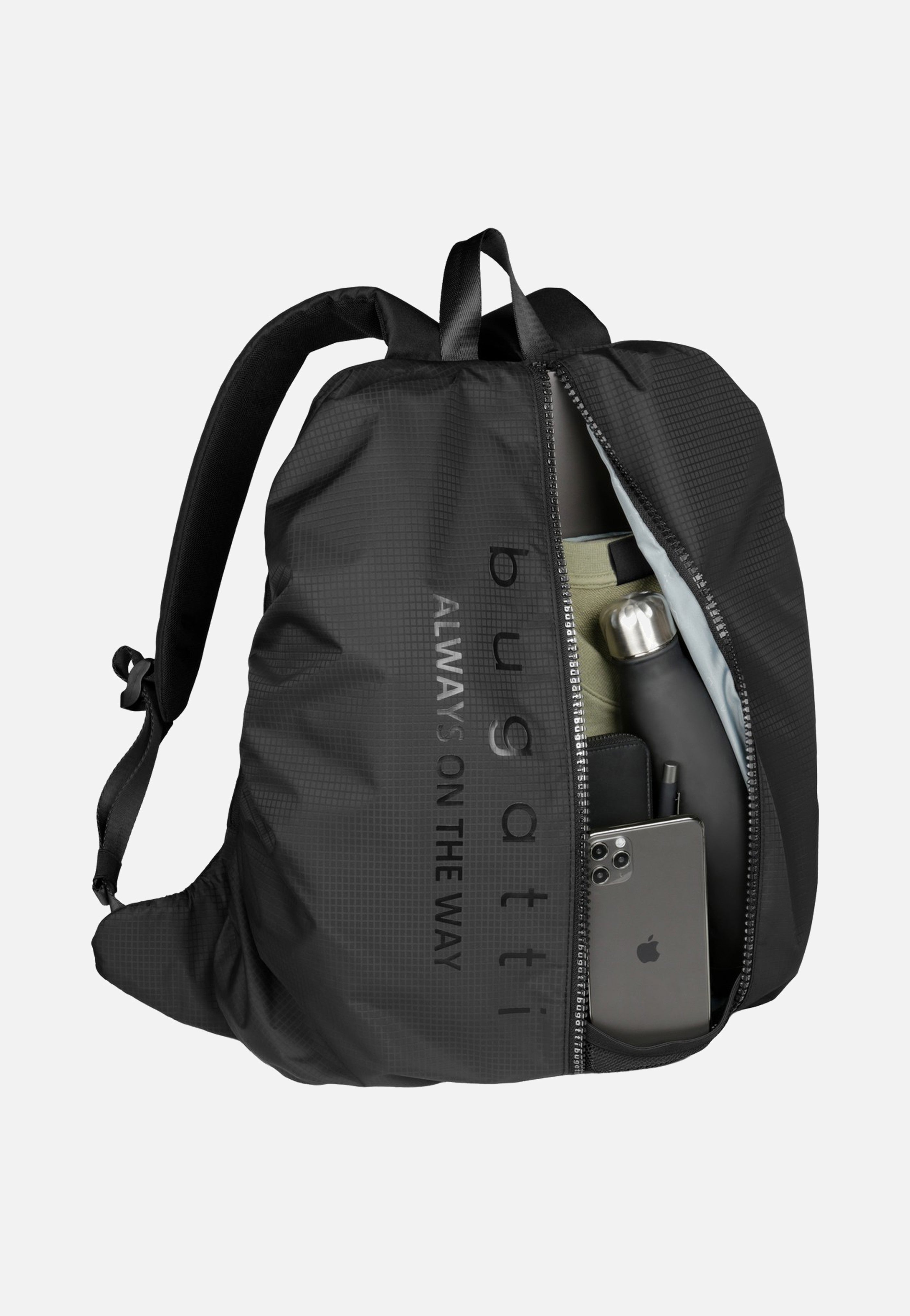 Bugatti Letter's  Backpack Black Backpack