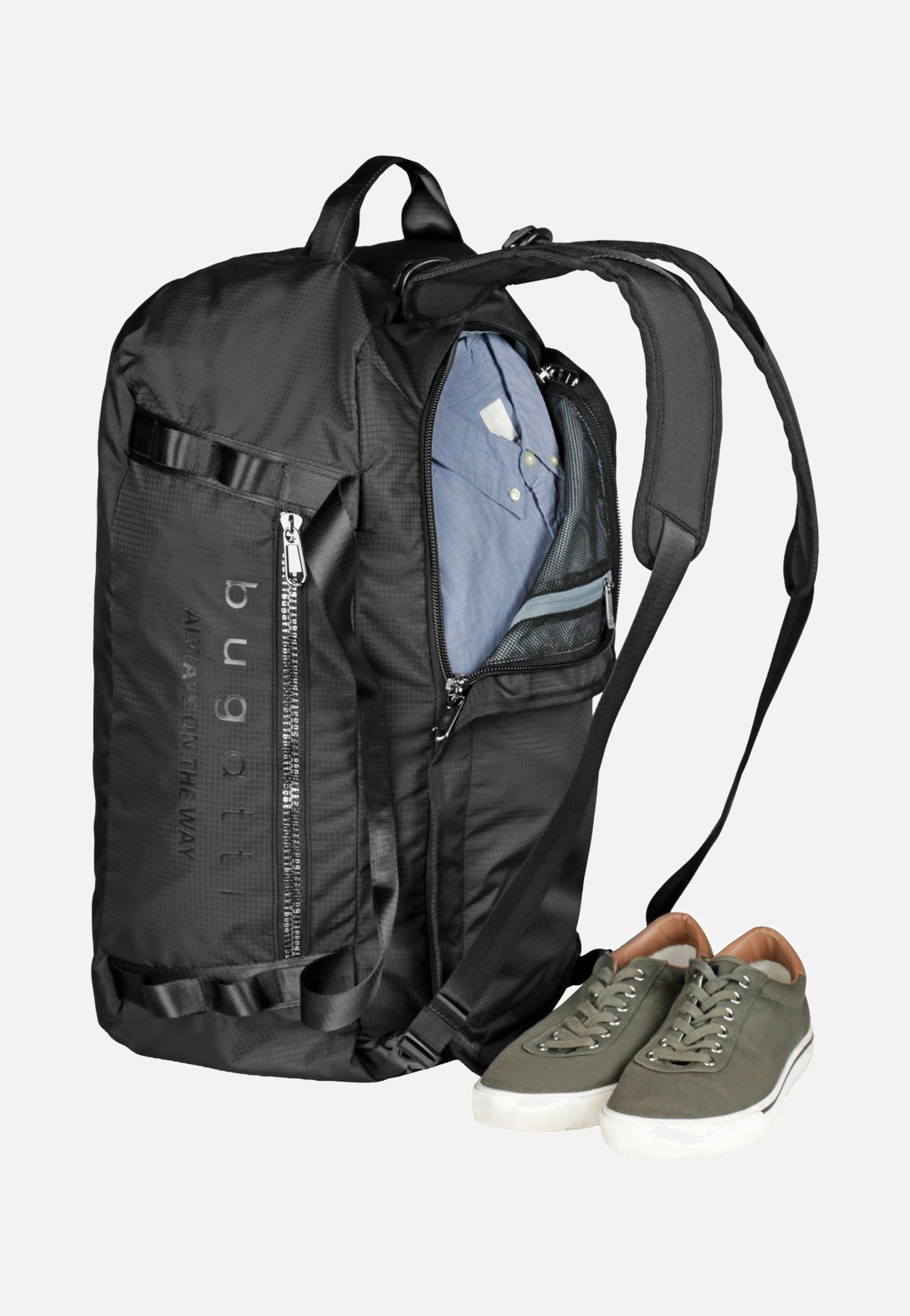 Bugatti Letter's Weekender 2 in 1 Black Weekender