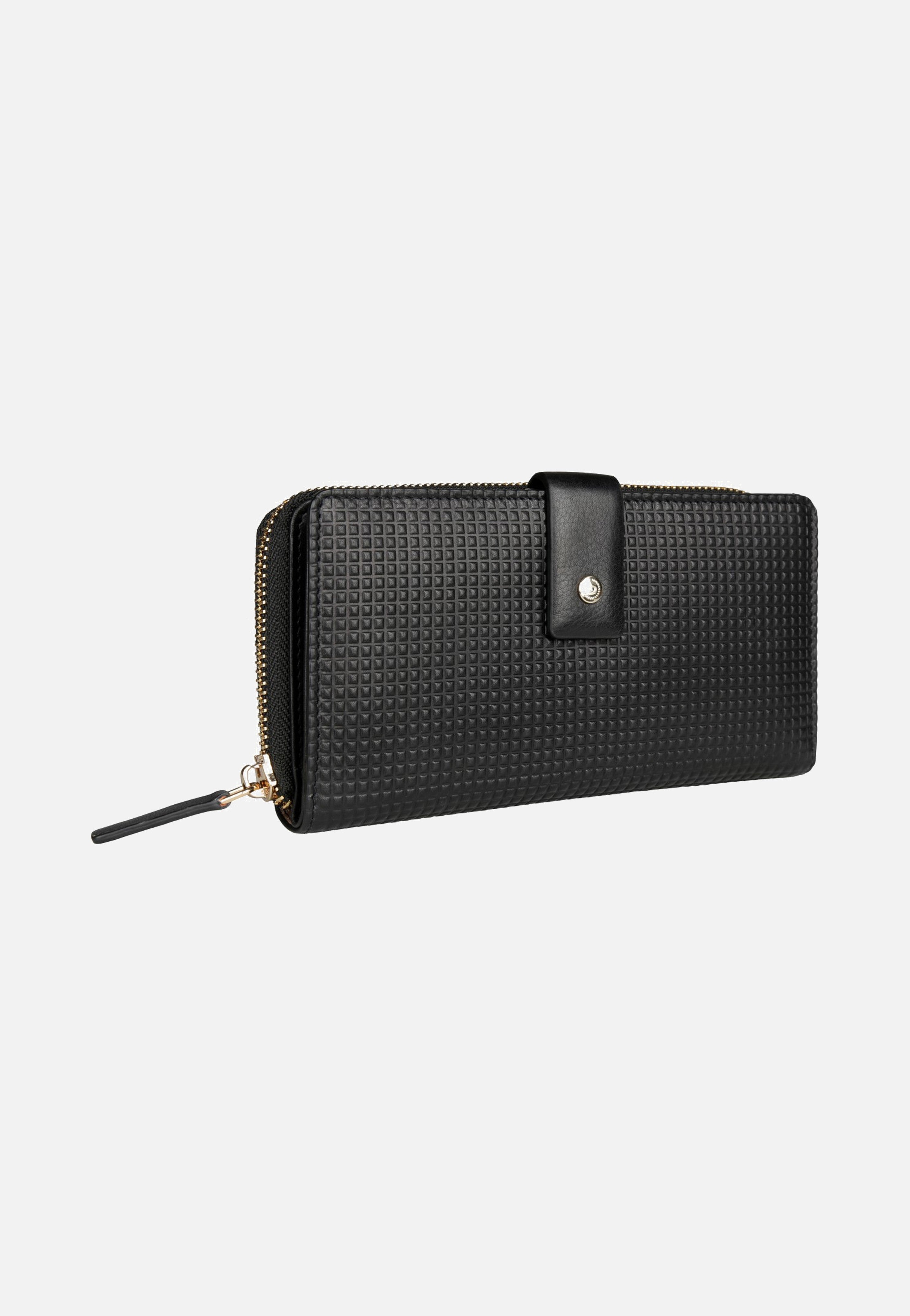 Bugatti Noemi Ladies Long Zip Wallet Black Wallet