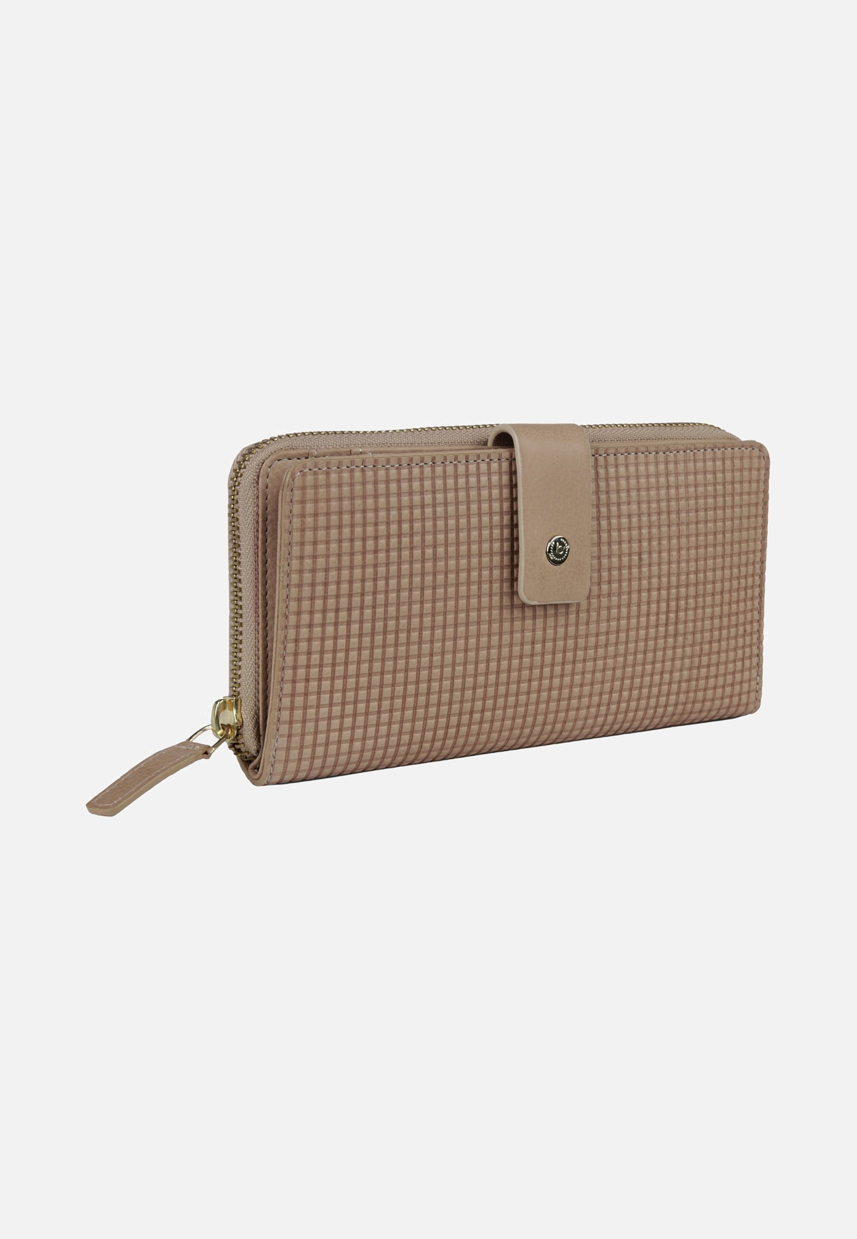 Bugatti Noemi Ladies Long Zip Wallet Sand Wallet