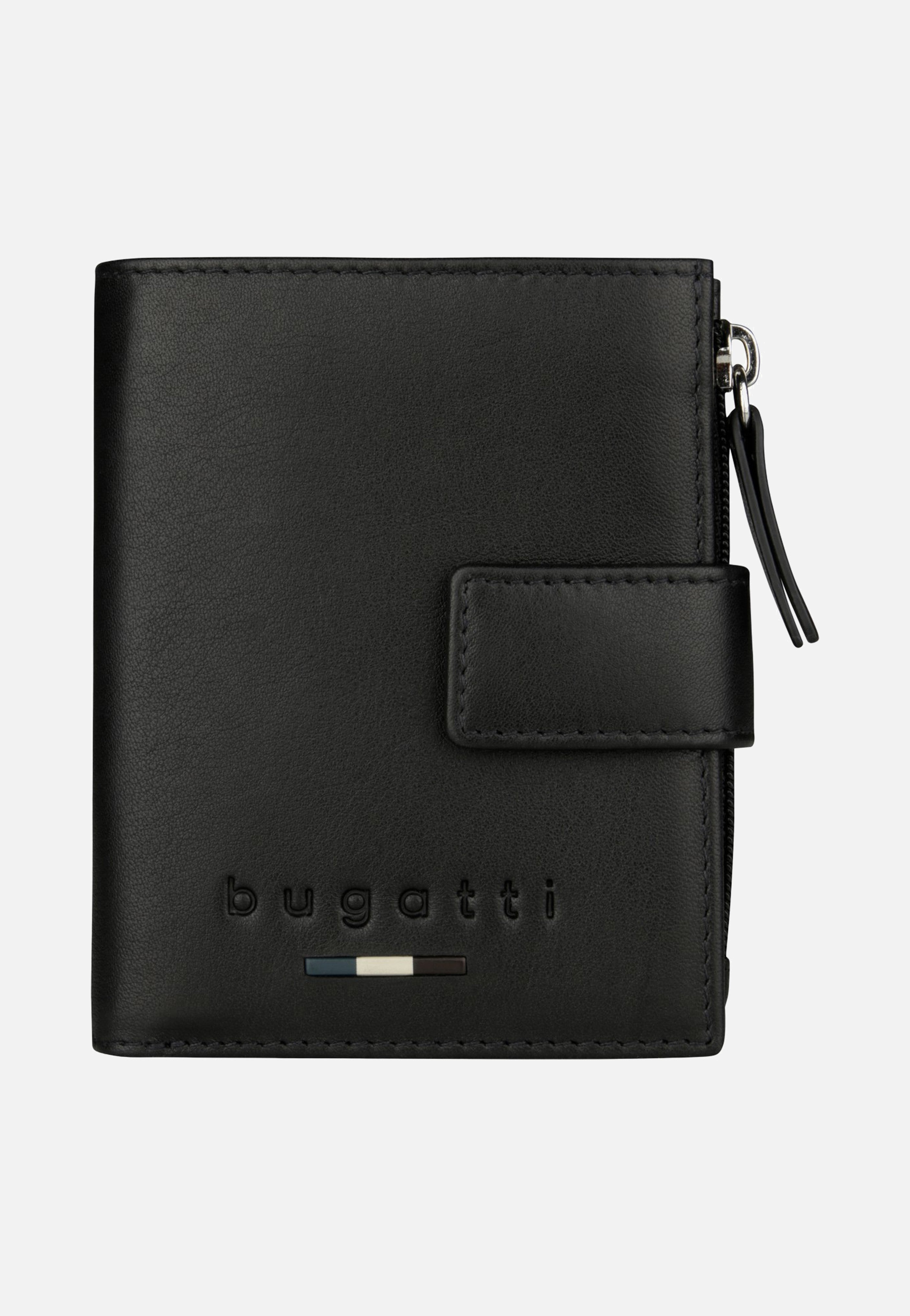 Bugatti Romeo Airtag Mini Wallet Black Wallet