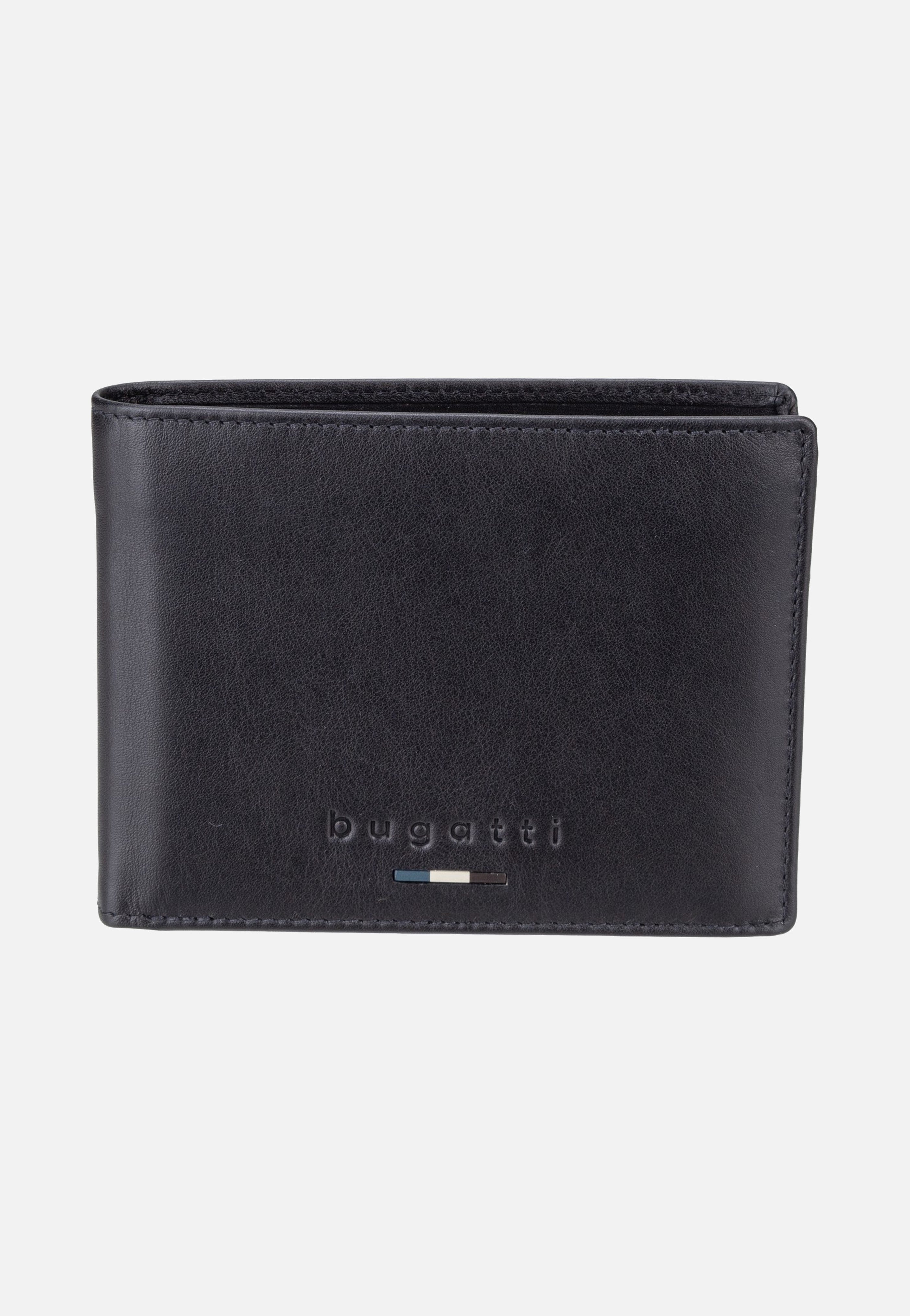 Bugatti Romeo Airtag Wallet With Flap Black Wallet