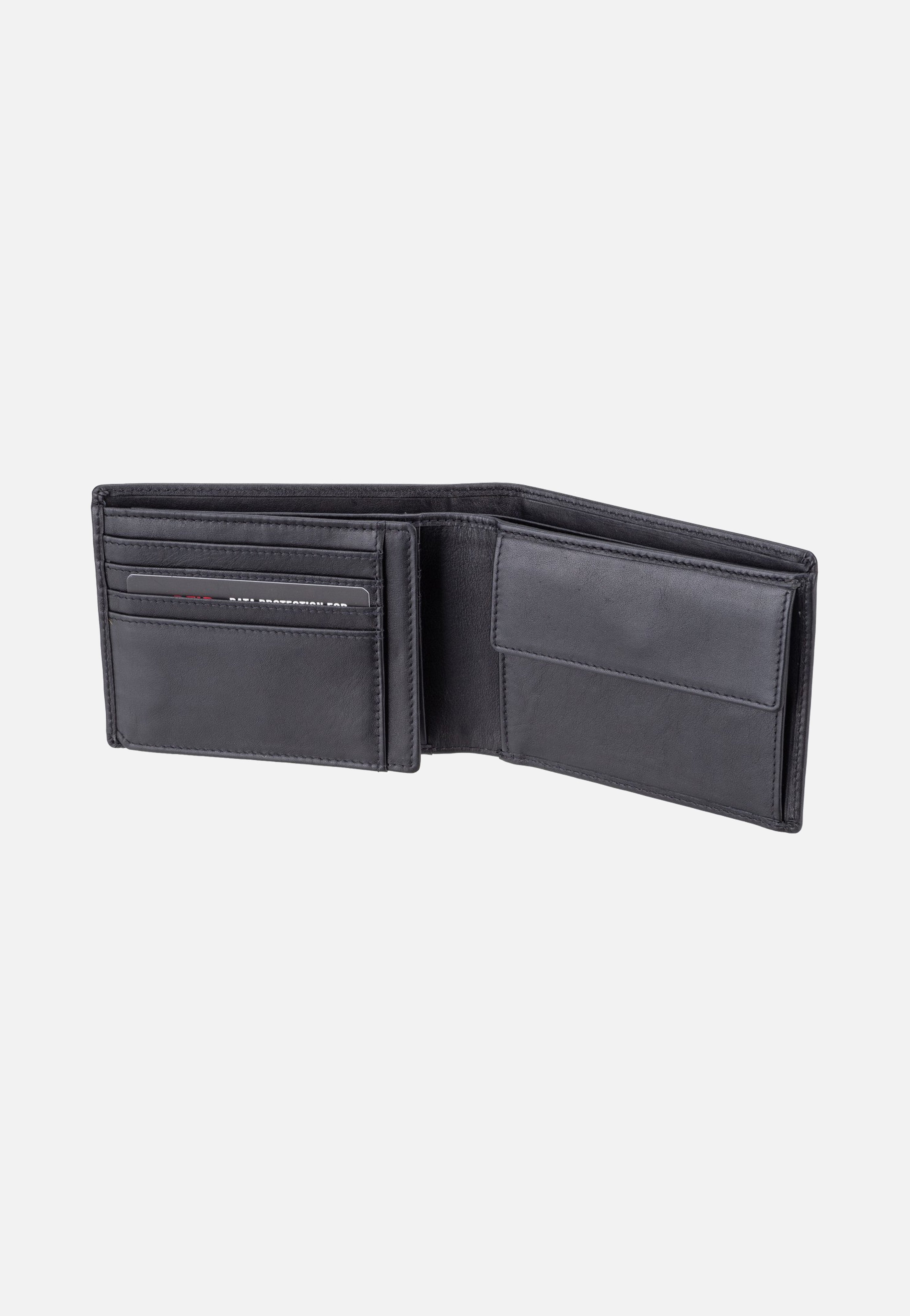 Bugatti Romeo Airtag Wallet With Flap Black Wallet