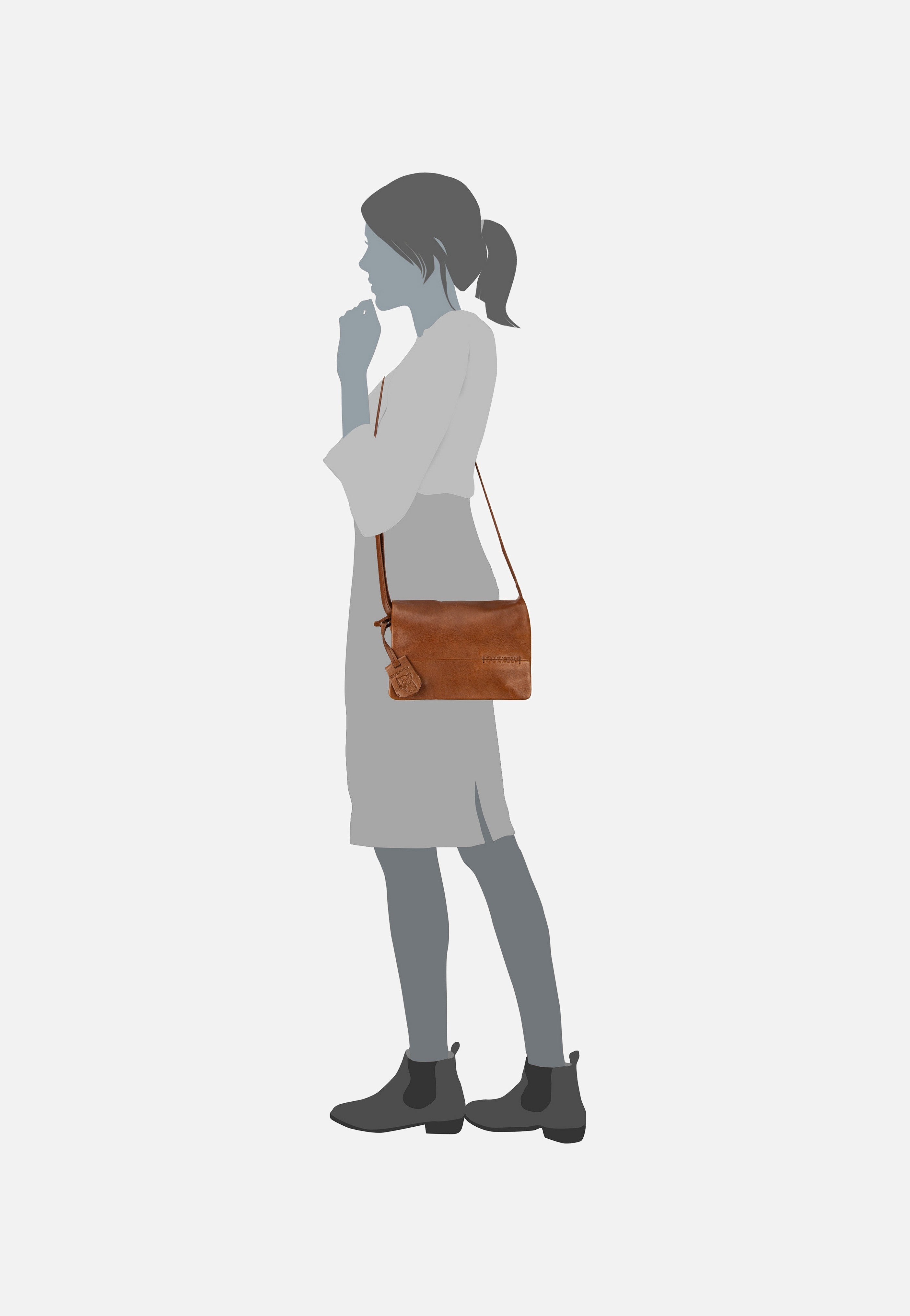 Burkely Natural Norah 1000815 Coco Cognac Crossbody Bag