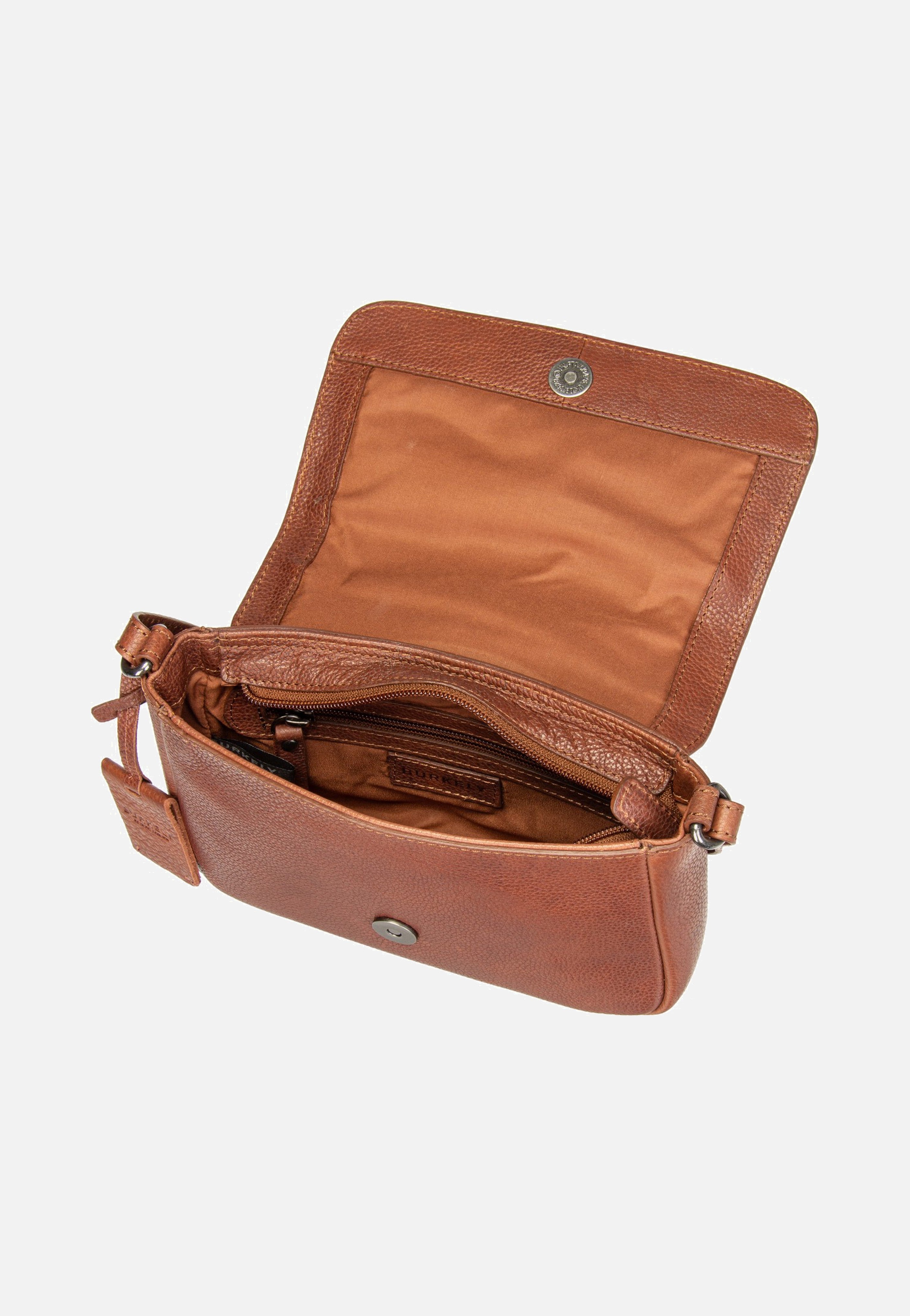 Burkely Antique Avery Cross Over 8005223 Cognac Crossbody Bag