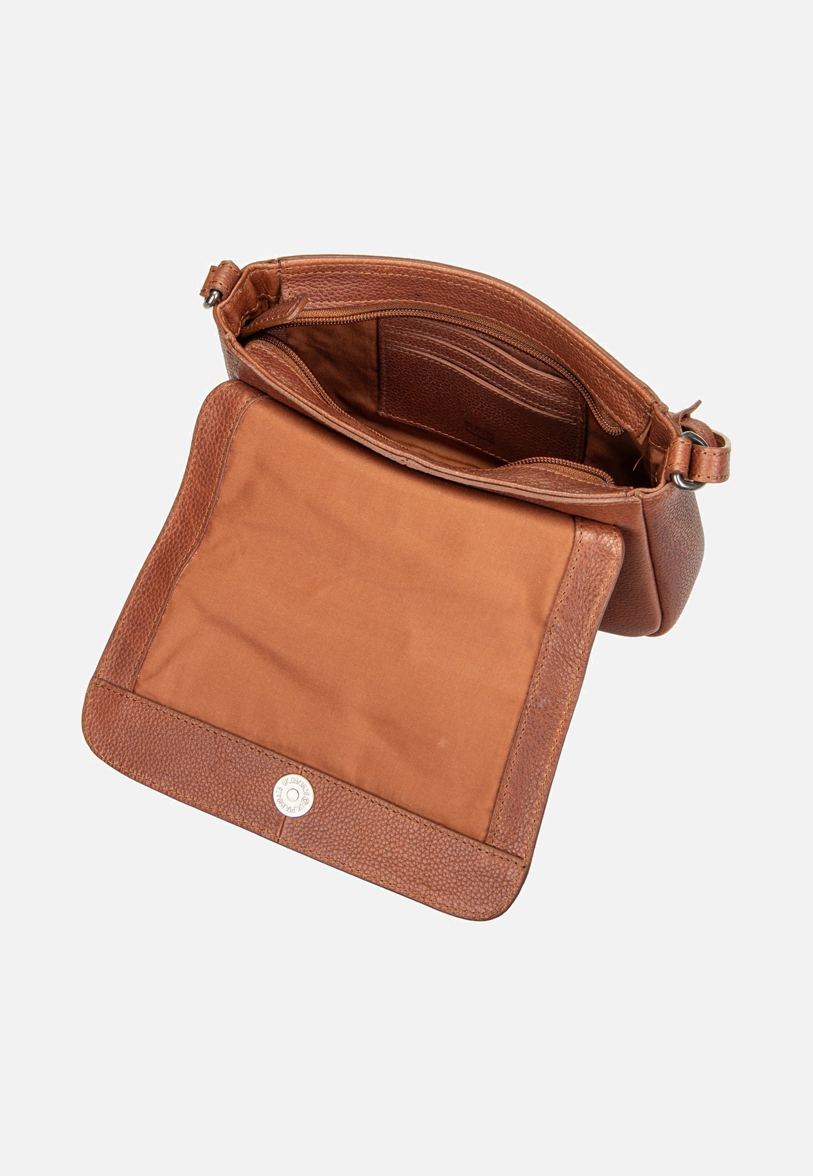 Burkely Antique Avery Cross Over 8005223 Cognac Crossbody Bag