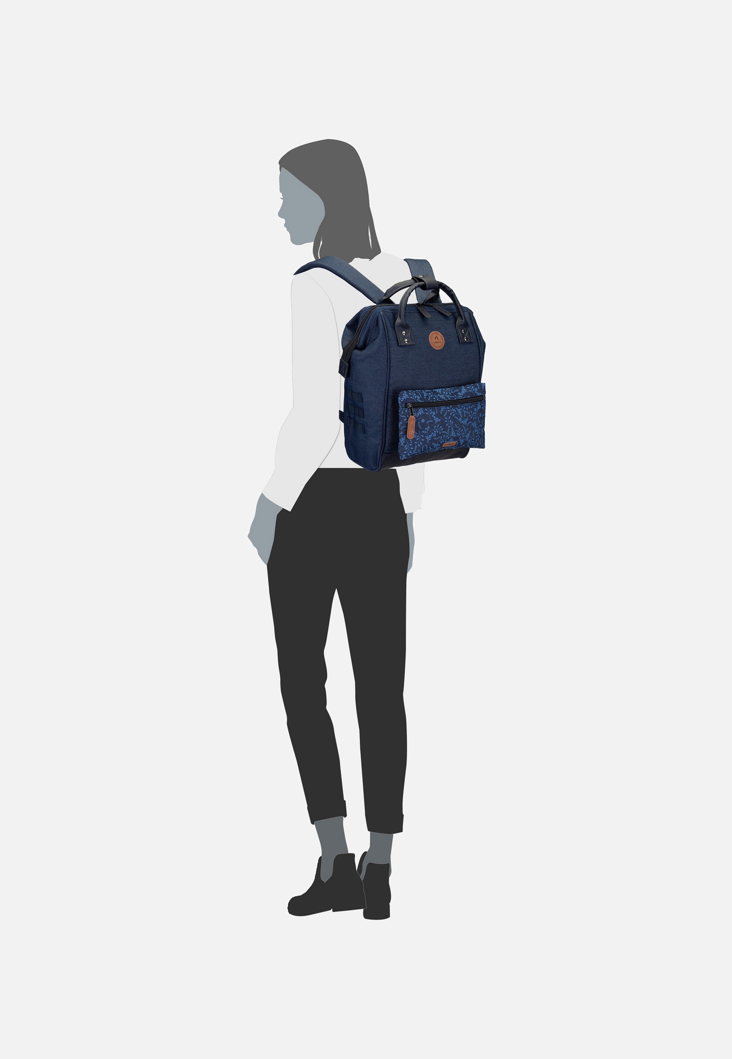 Cabaia - Adventurer Recycled Denim Medium Namur - Backpack | Women-Image